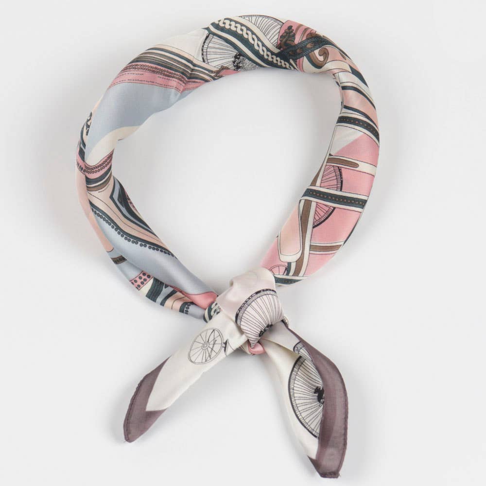 MULTI PATTERN SILKY NECK SCARF JCS-7072