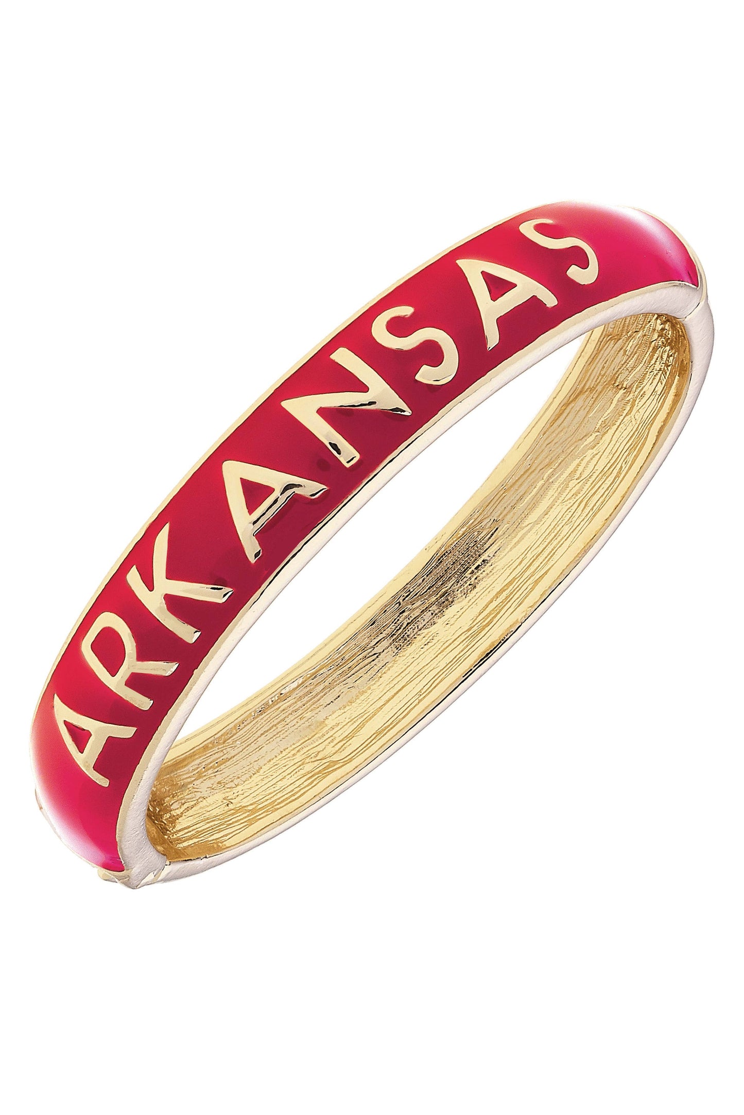 Arkansas Razorbacks Sculpted Enamel Hinge Bangle