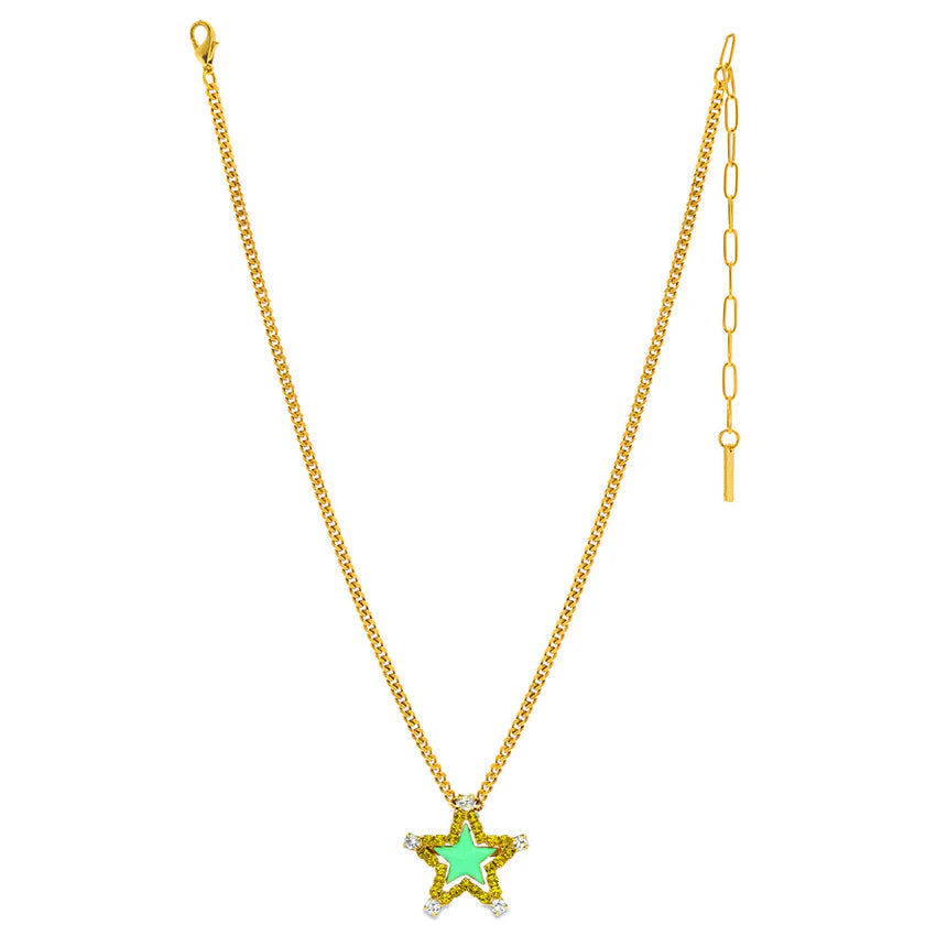 Sweet Star Necklace in Mint
