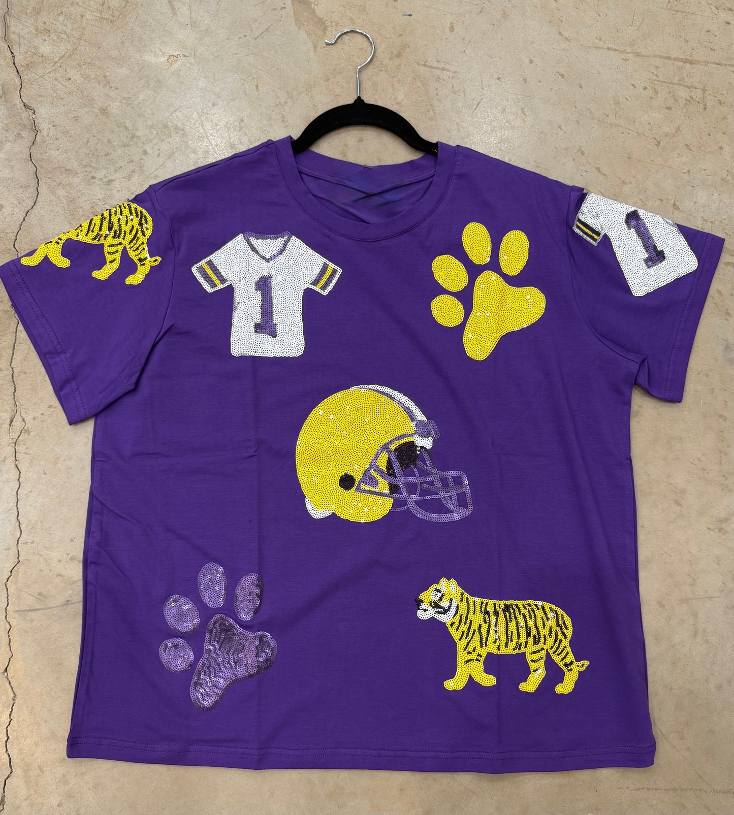 LSU Sequin Tee