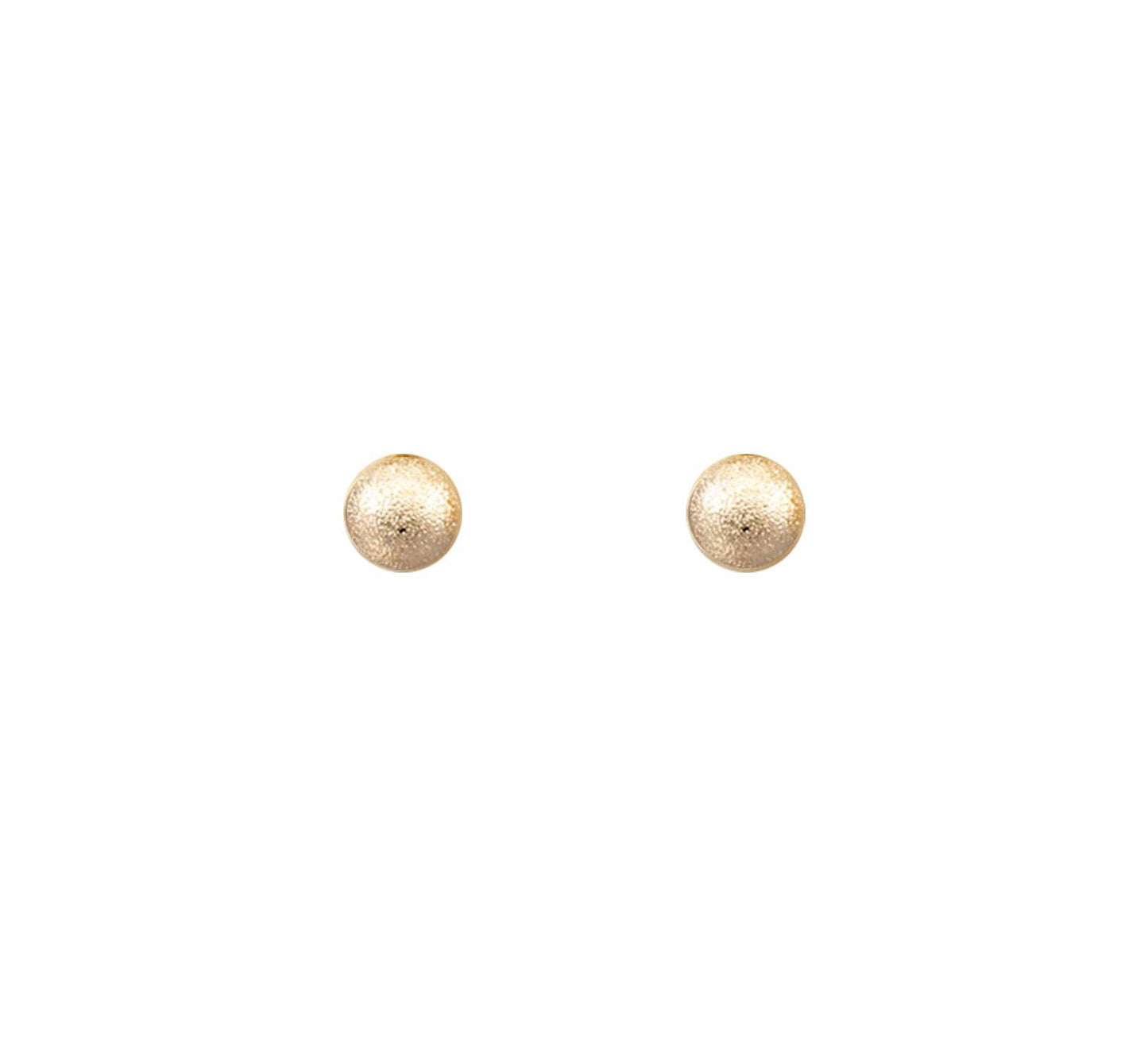 Pierce+Hide Classic Medium Textured Ball Stud Earrings