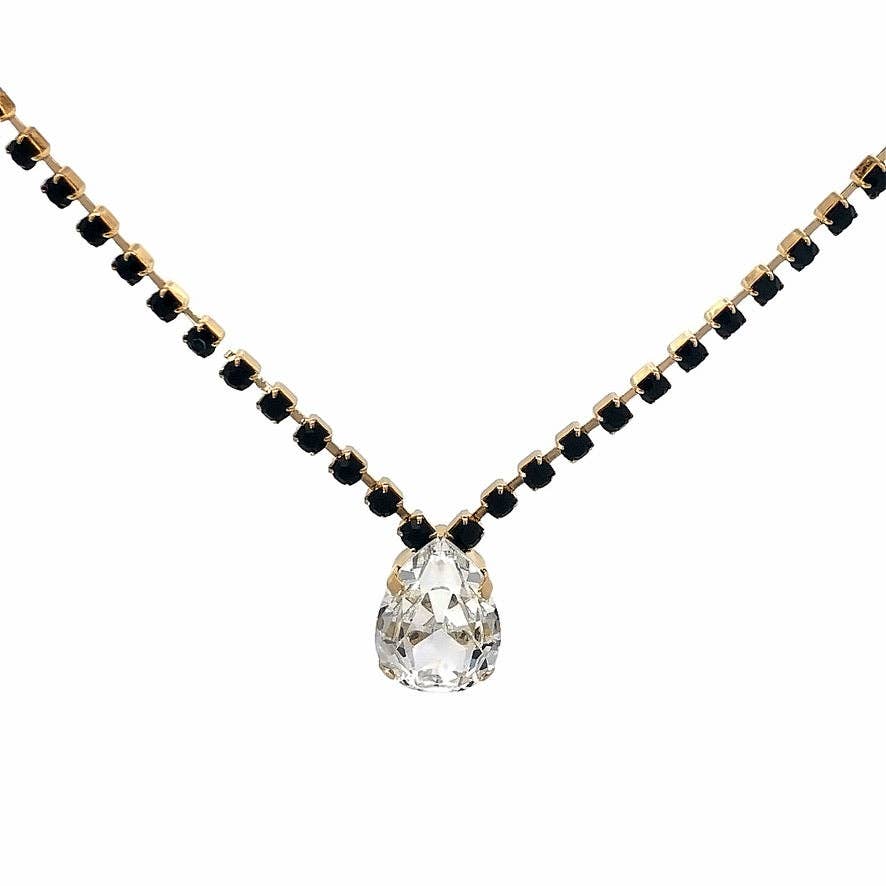 Milli Necklace in Jet / Clear