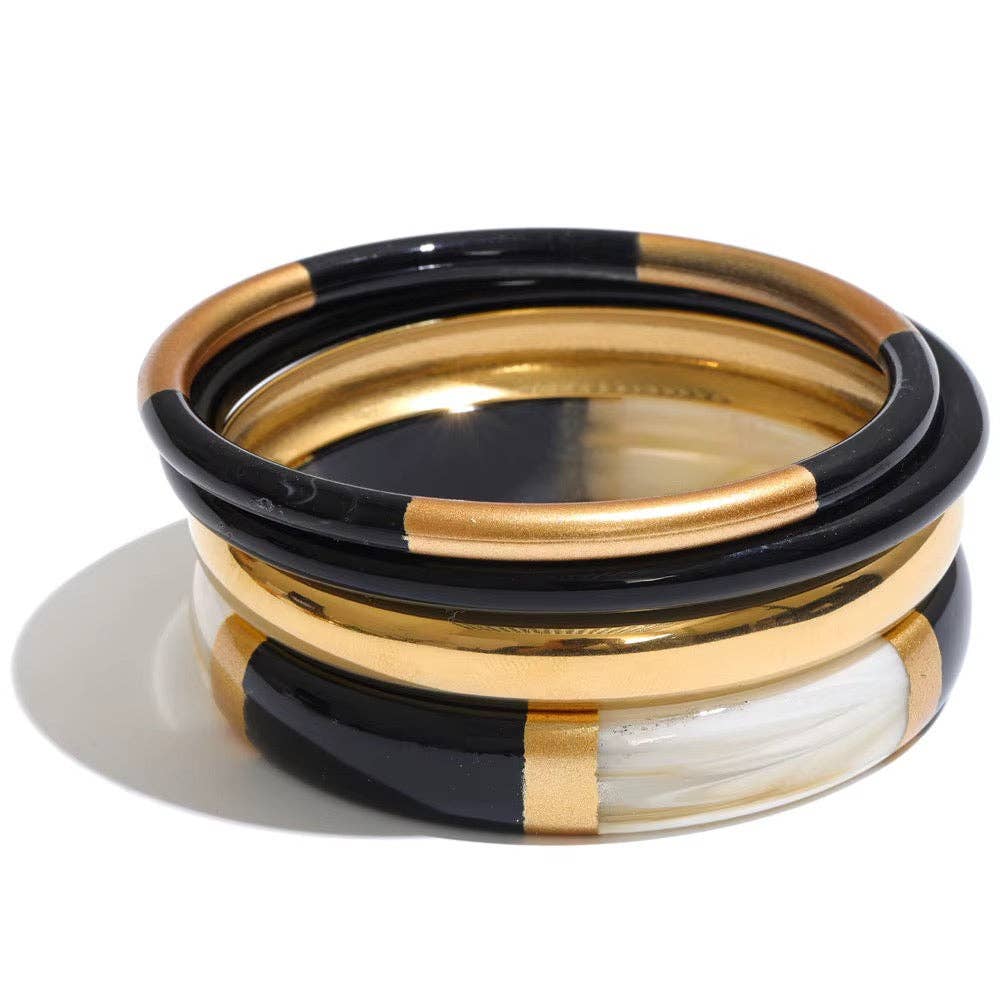 Socialite Bangle Set Black