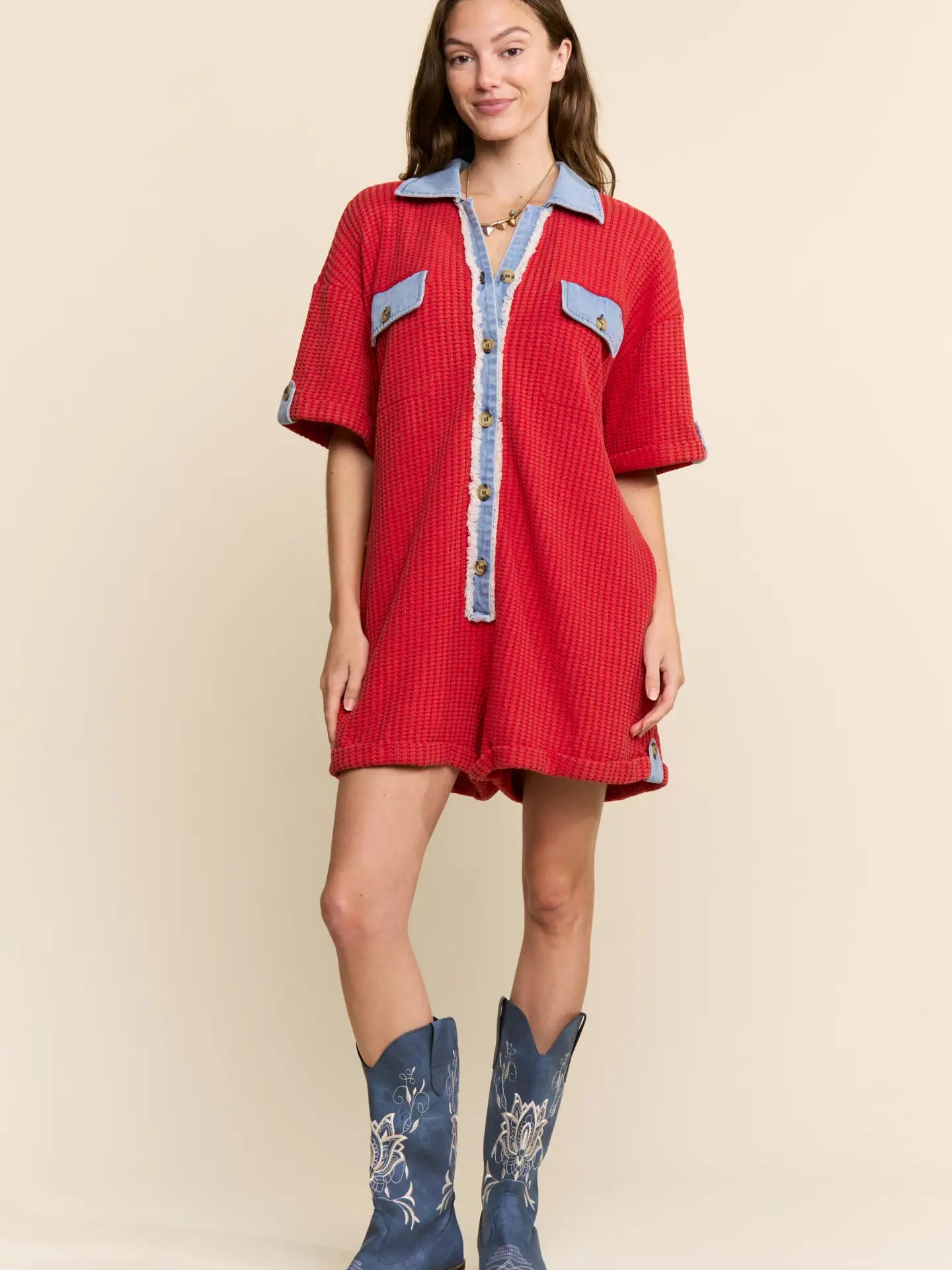 Heather Romper