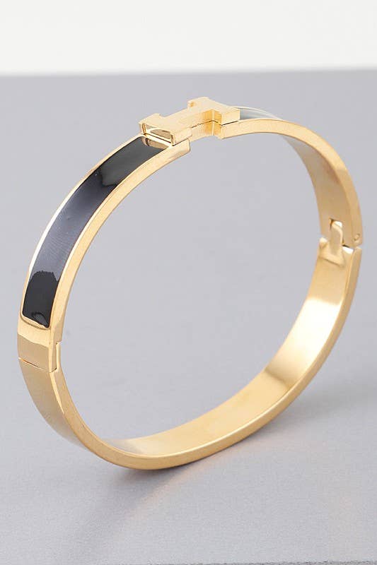 Bright H Cuff Bracelet BDBA327