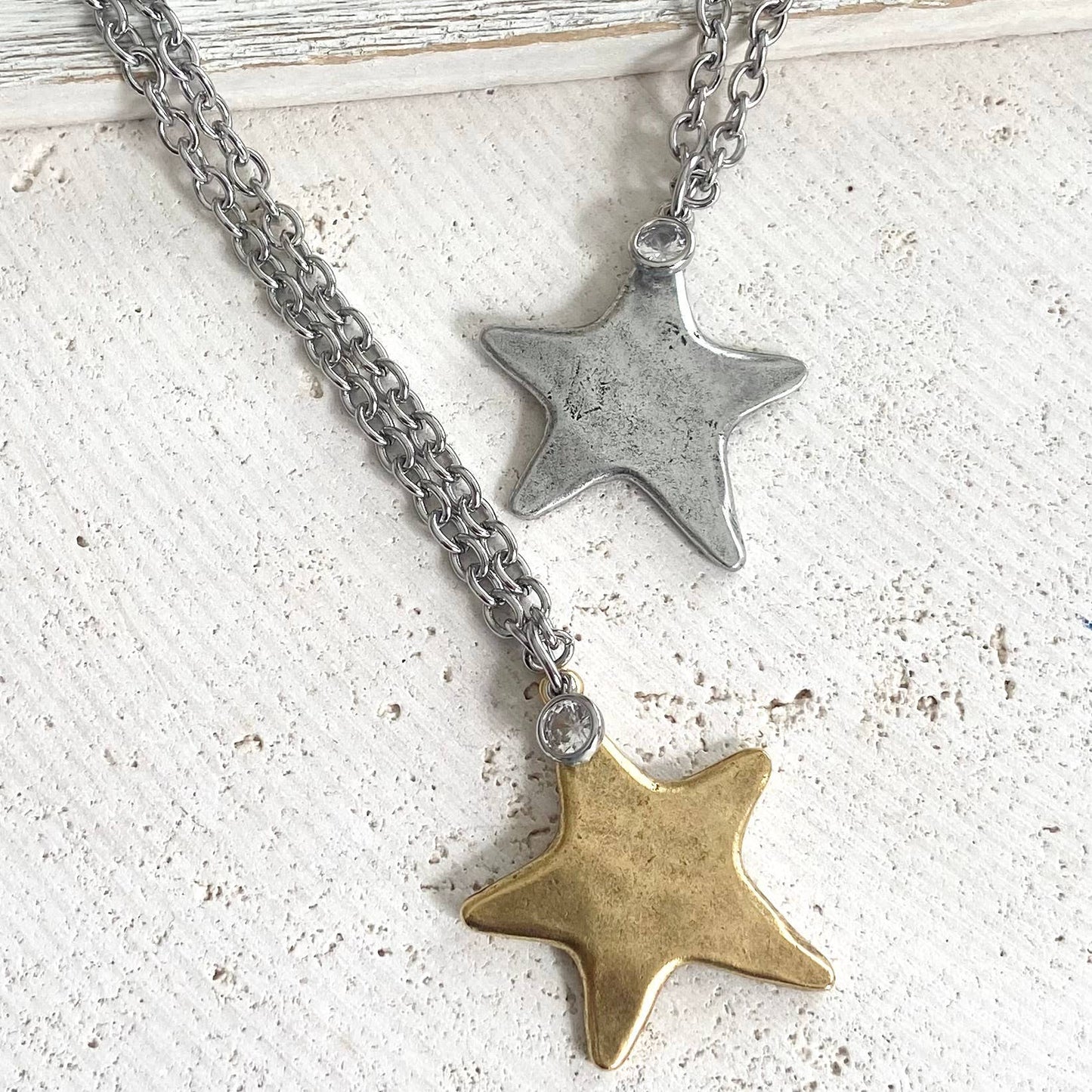 Star necklace celestial jewelry non tarnishing 