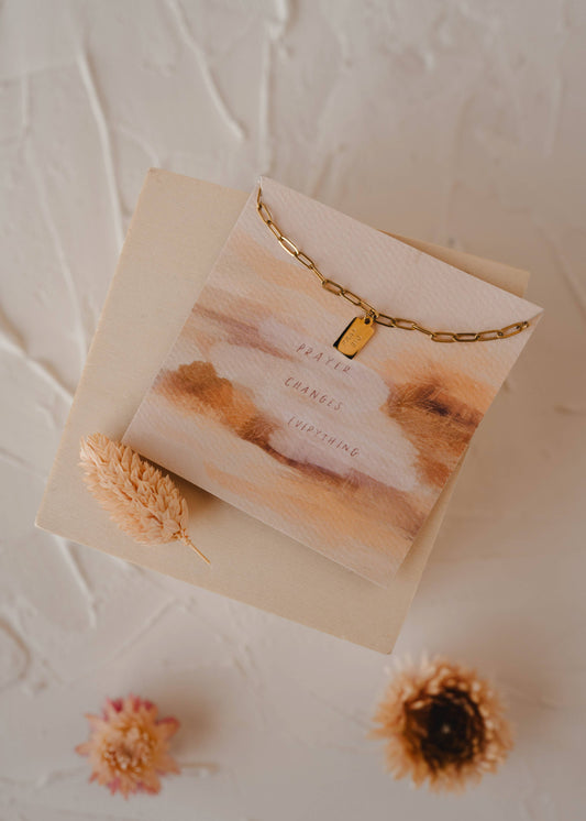 Pray Big Mini Tag Necklace | Christian Jewelry