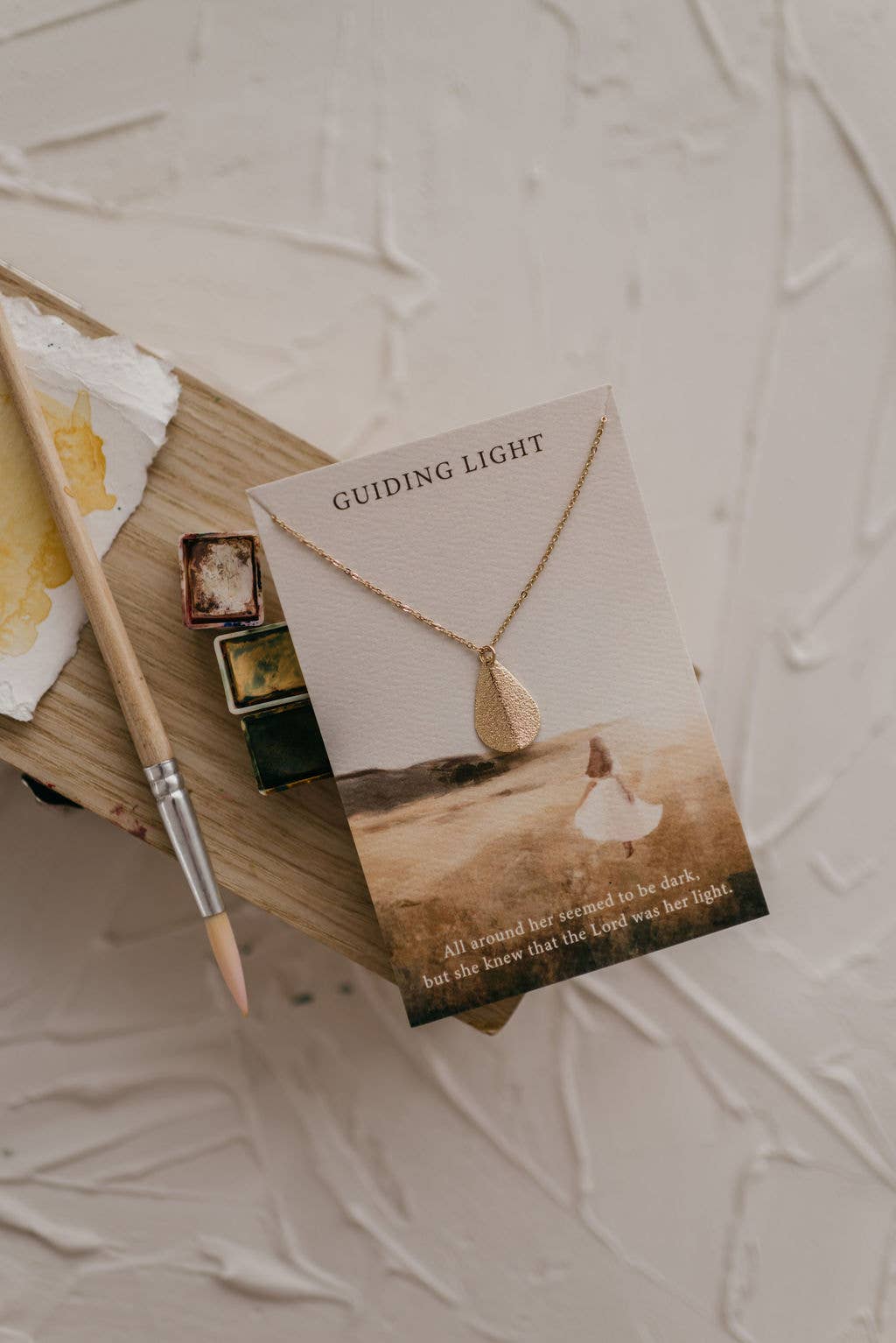 Guiding Light | Christian Necklace | Gift | Micah 7:8