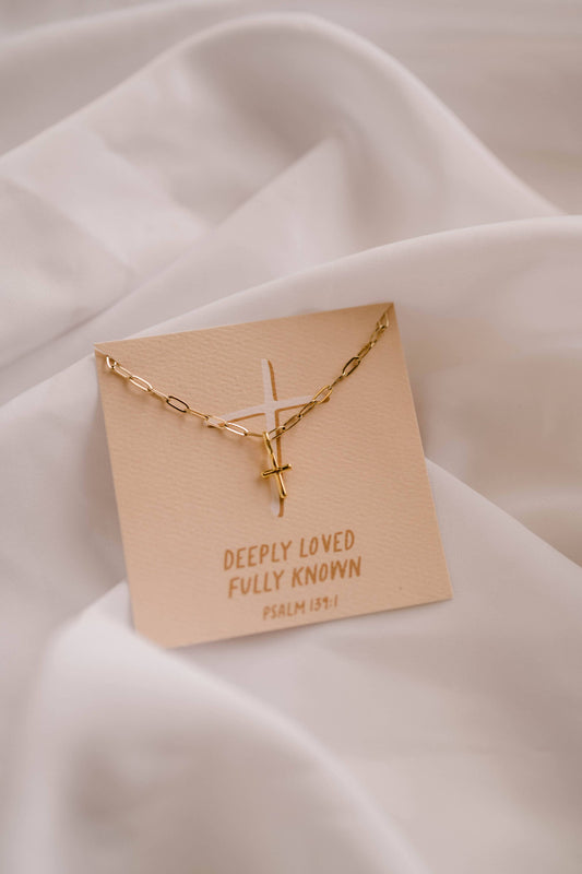 Deeply Loved Fully Known Charm Necklace I Christian Jewelry