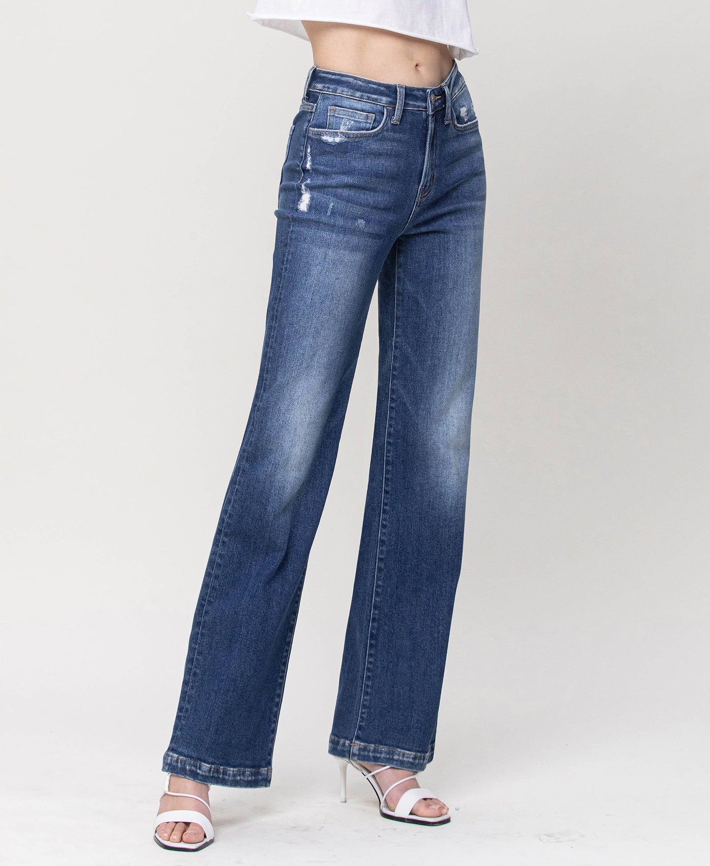 HIGH RISE WIDE LEG JEANS Y3840