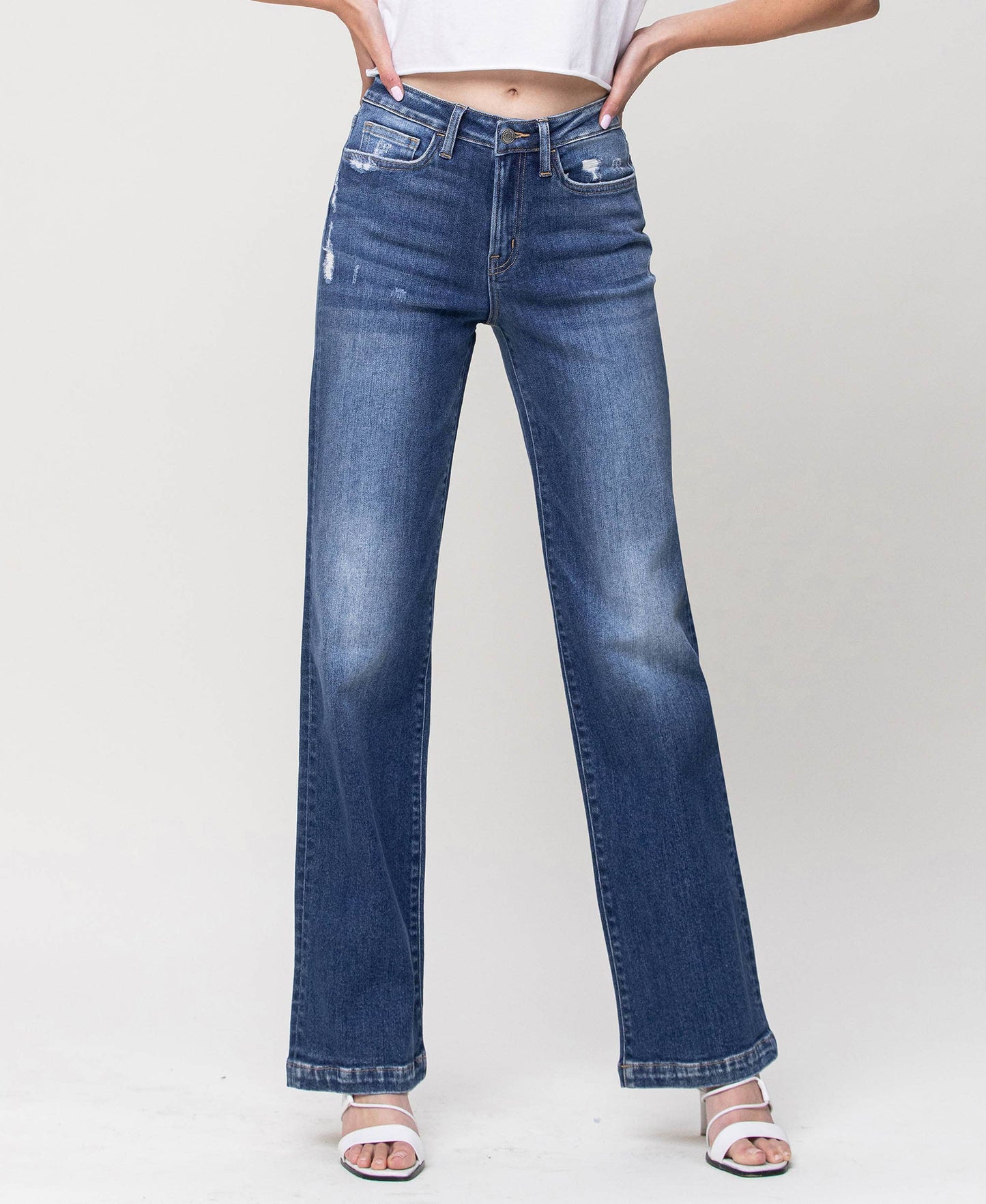 HIGH RISE WIDE LEG JEANS Y3840