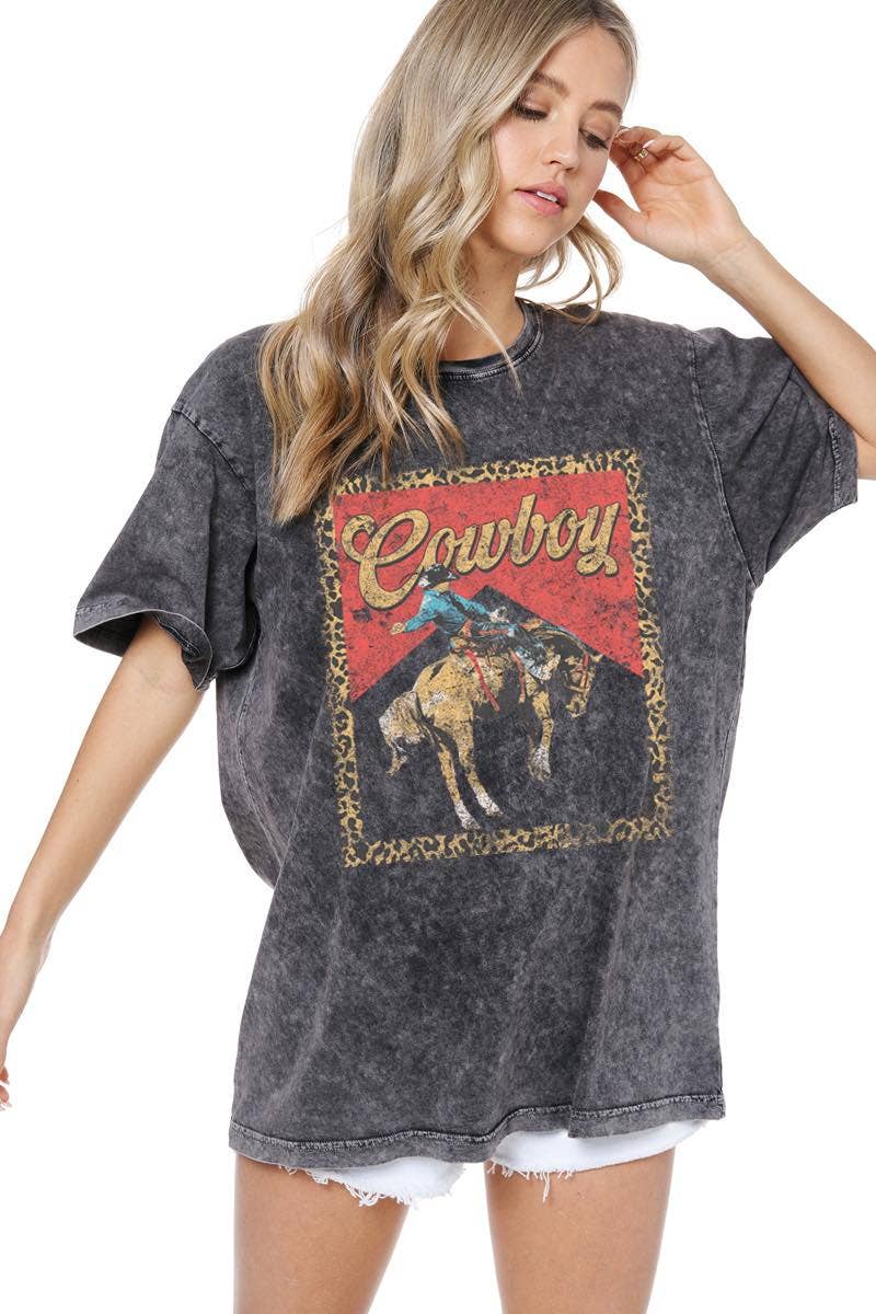 Cowboy Leopard Tee