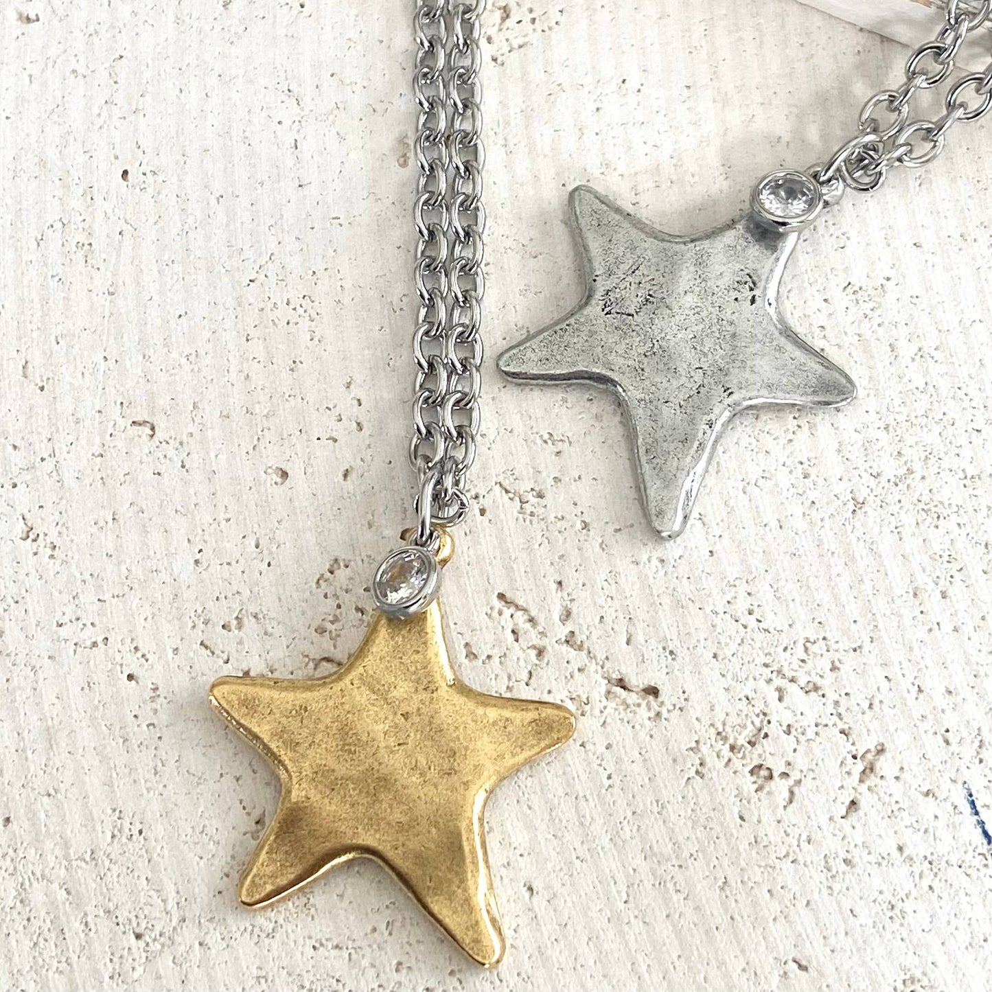 Star necklace celestial jewelry non tarnishing 