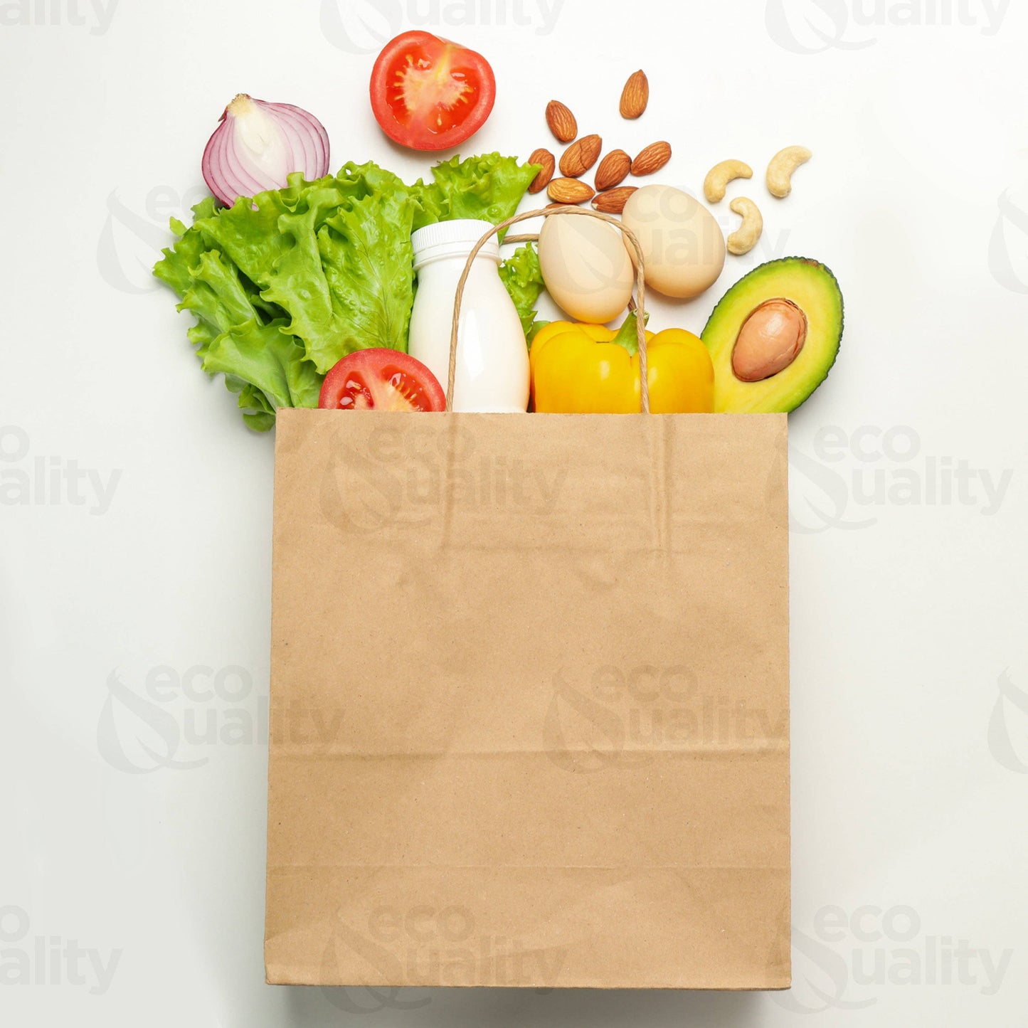 18x7x19 Jumbo Kraft Paper Gift Bags with Twine Handles Brown