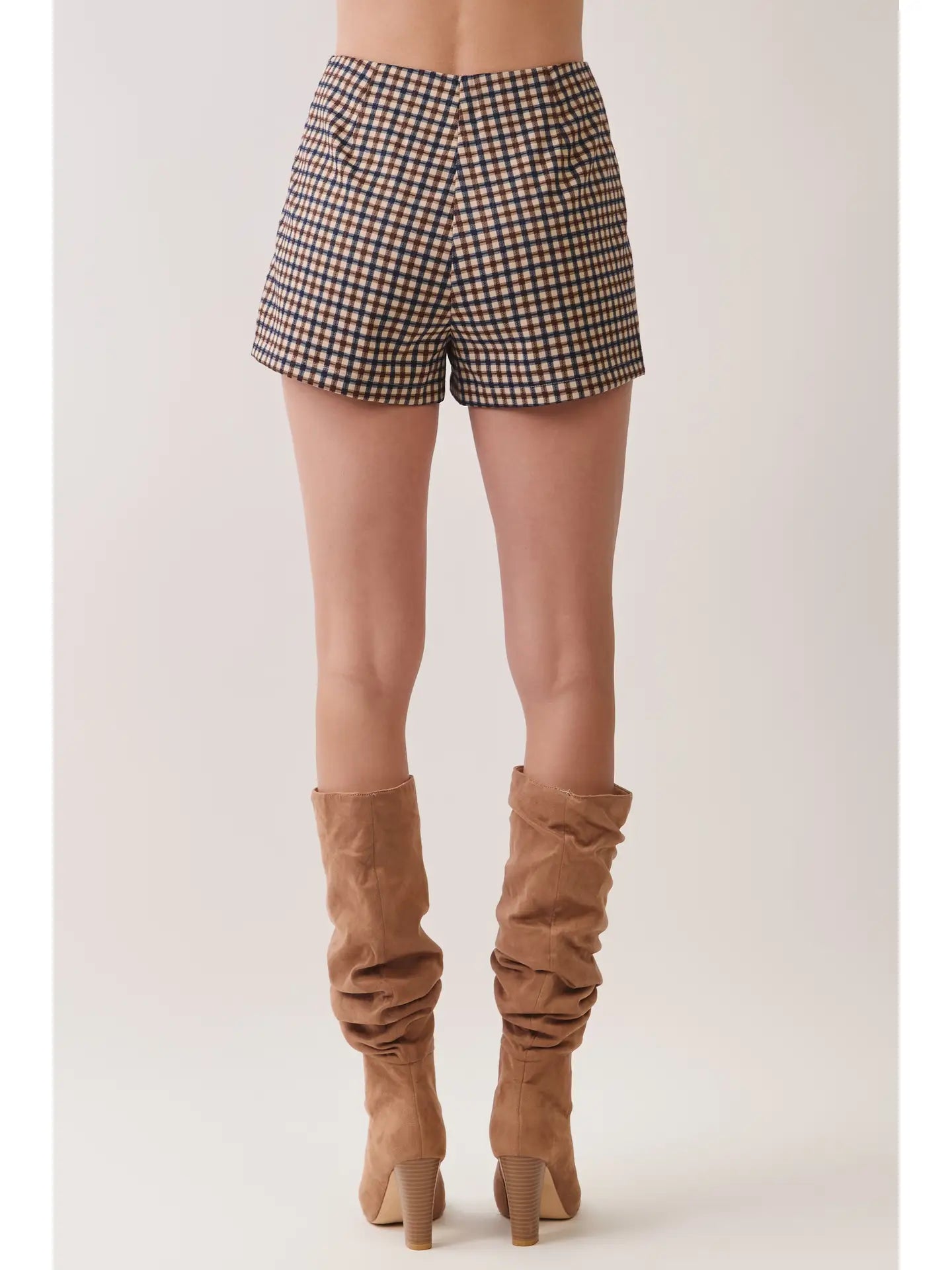 Gingham Tailored Shorts