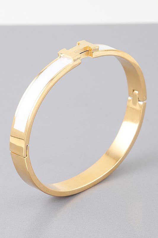 Bright H Cuff Bracelet BDBA327