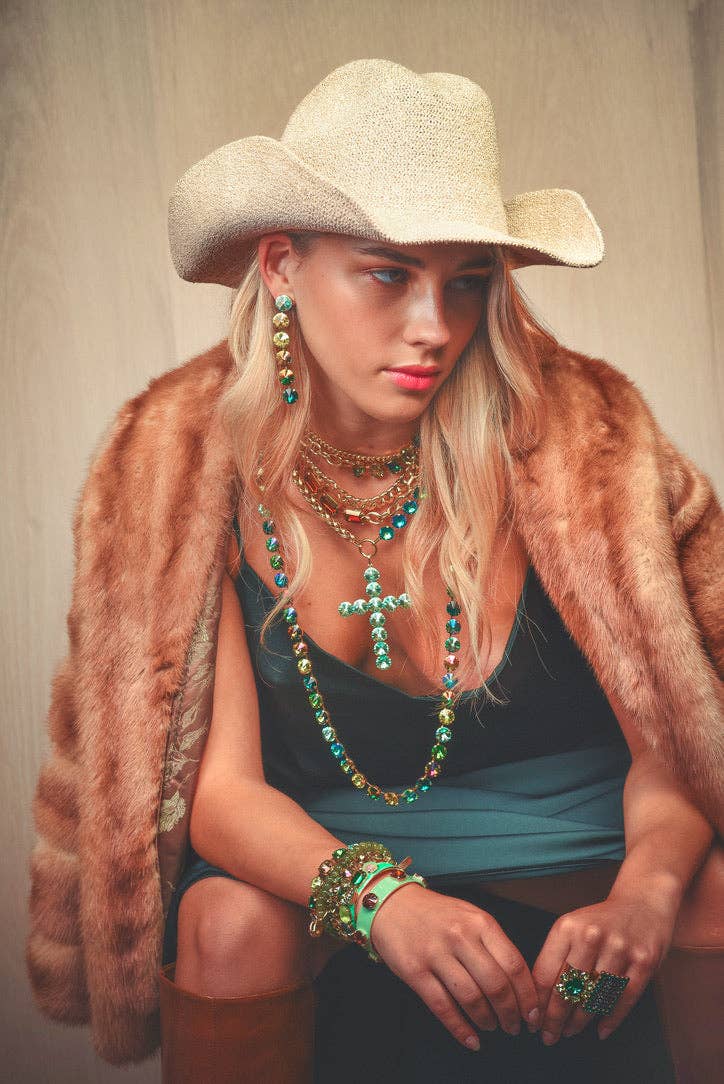 Keira Cuff in Green Mix