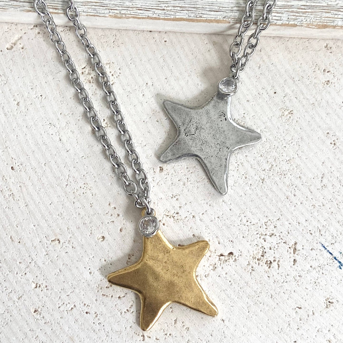 Star necklace celestial jewelry non tarnishing 