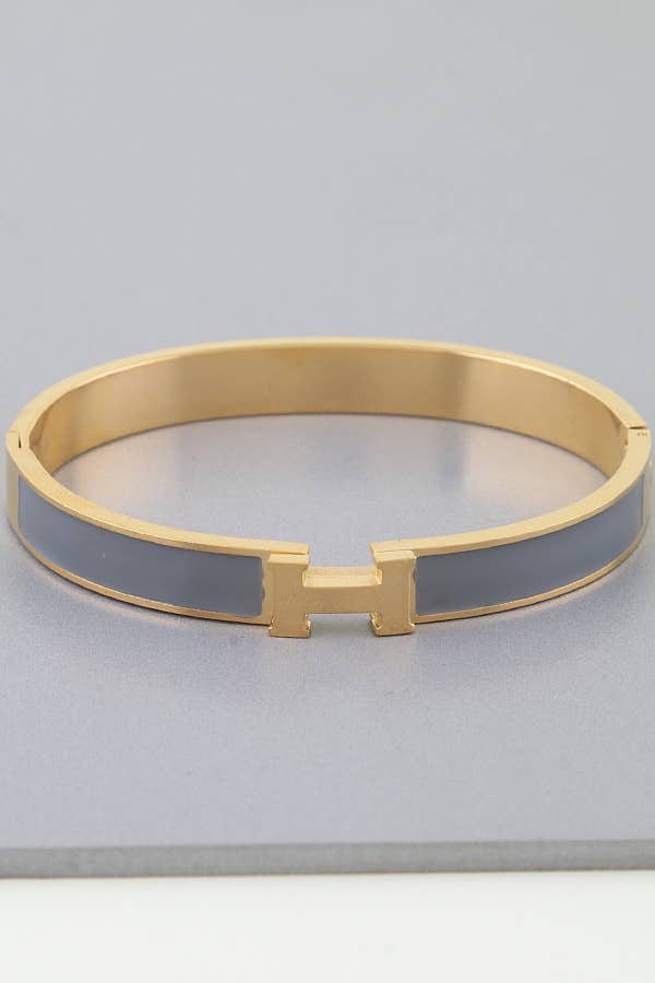 Bright H Cuff Bracelet BDBA327