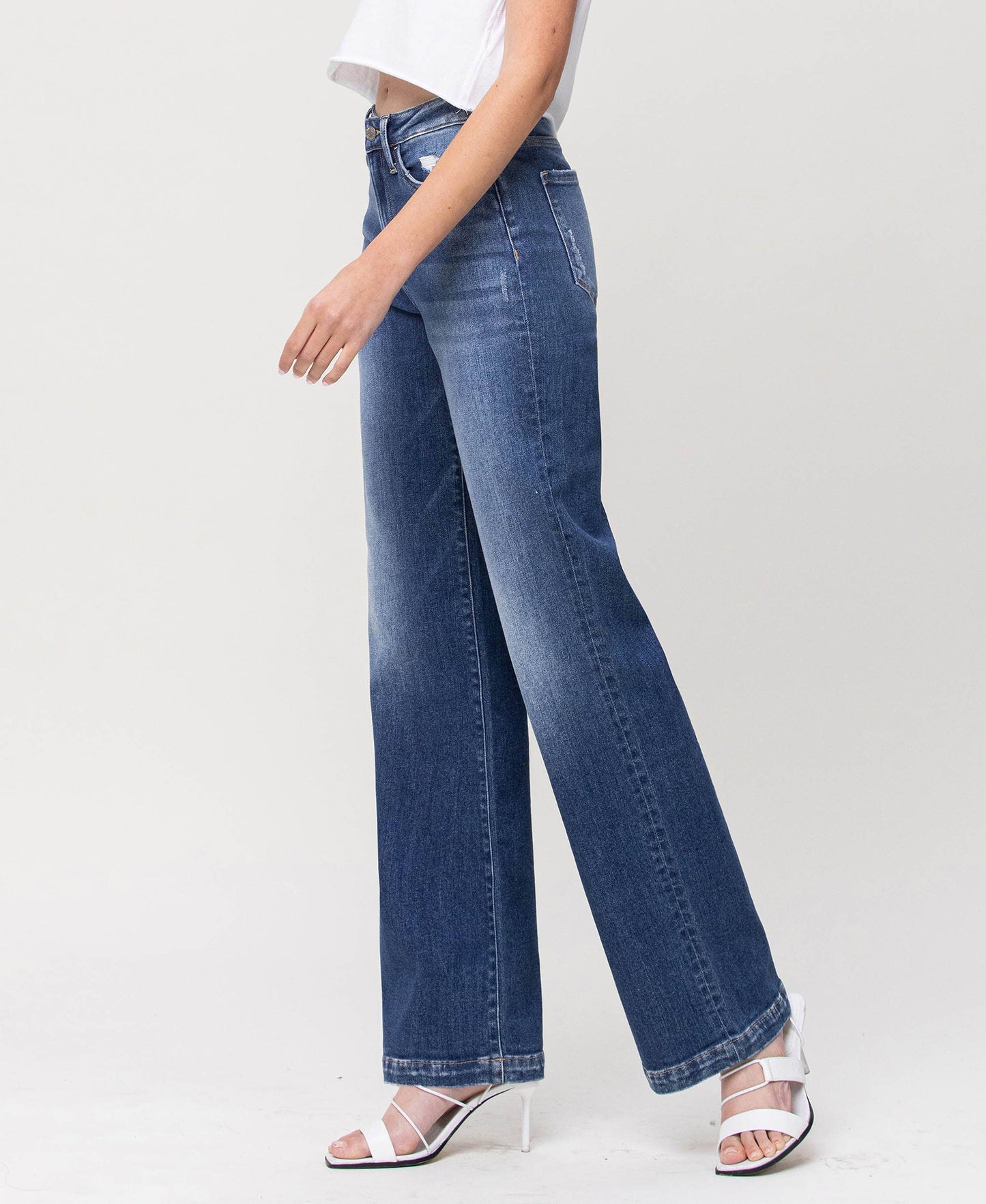 HIGH RISE WIDE LEG JEANS Y3840