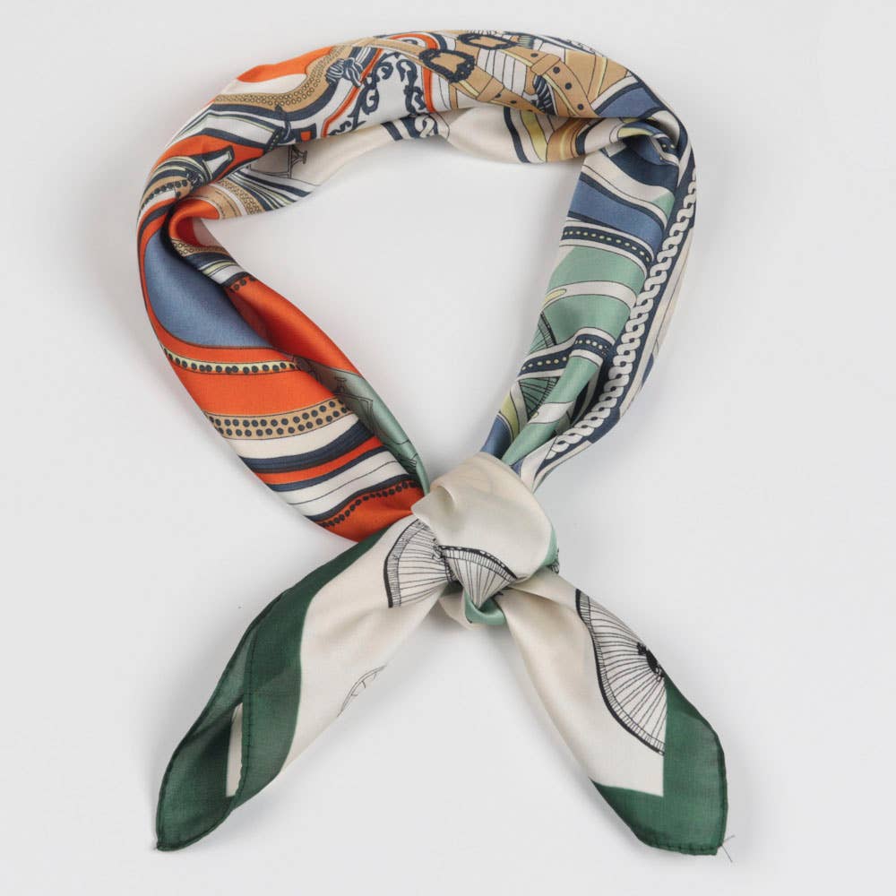 MULTI PATTERN SILKY NECK SCARF JCS-7072