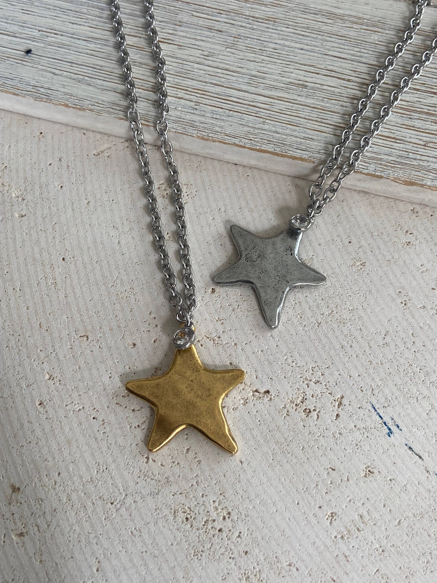 Star necklace celestial jewelry non tarnishing 