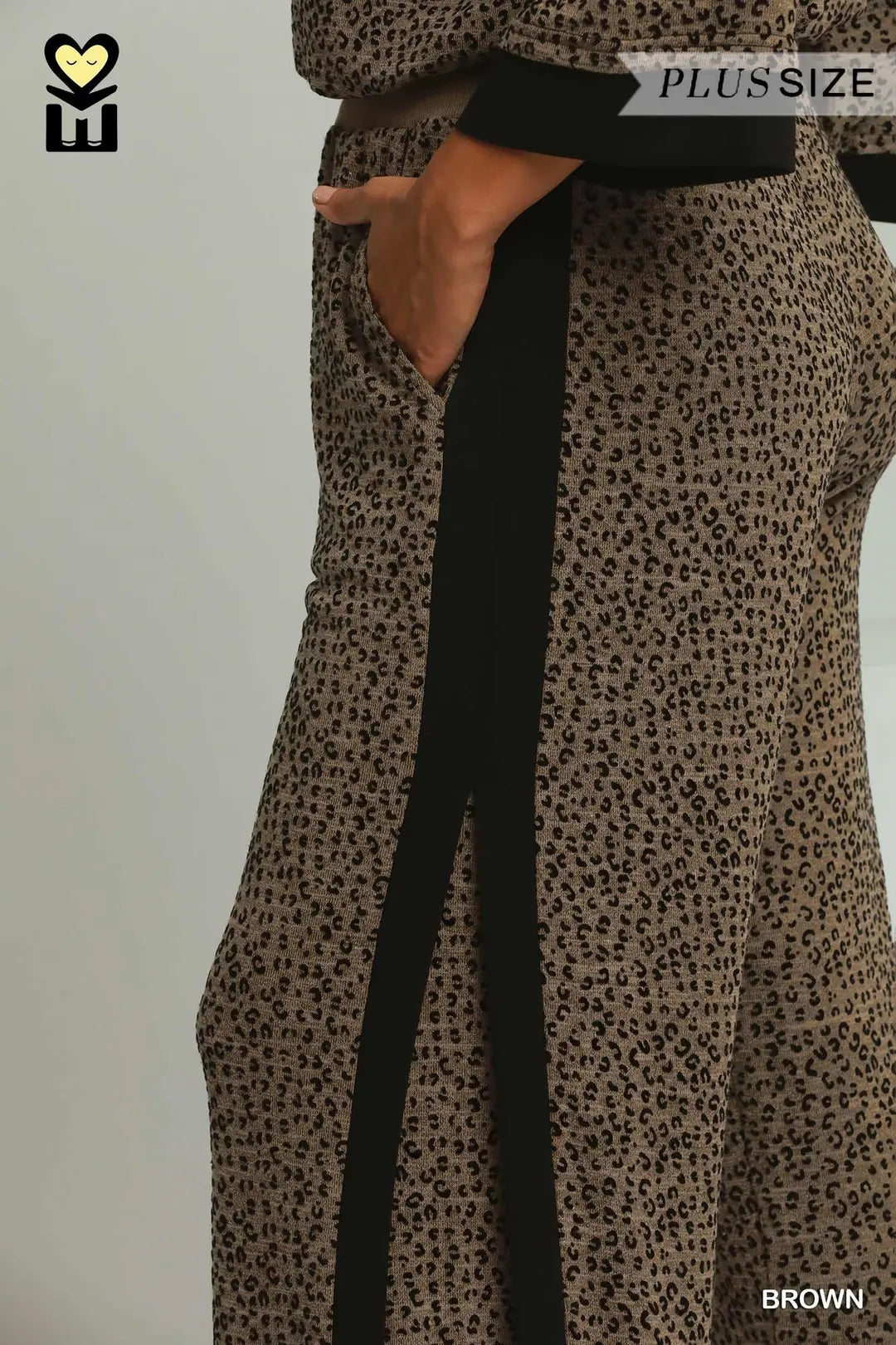 Leopard Velvet Blend 3/4 Raglan Sleeve Set