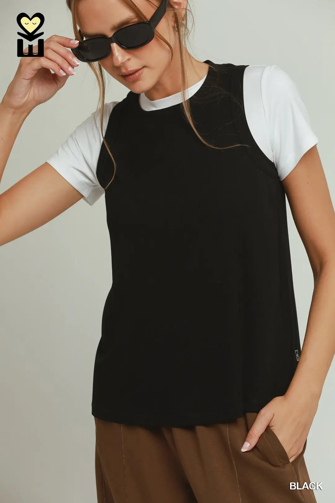 LYOWAVE Soft Rib Tank Top
