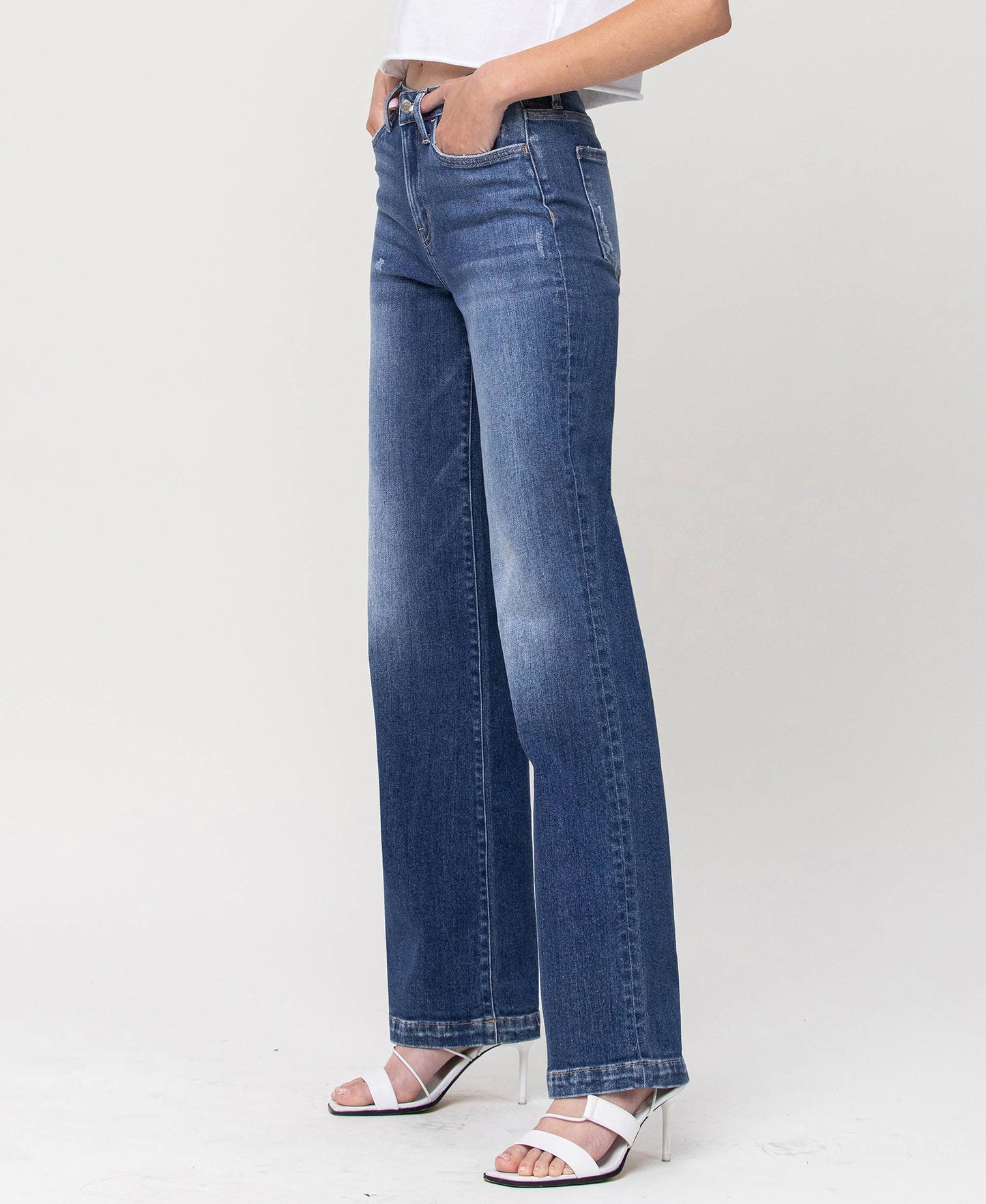 HIGH RISE WIDE LEG JEANS Y3840