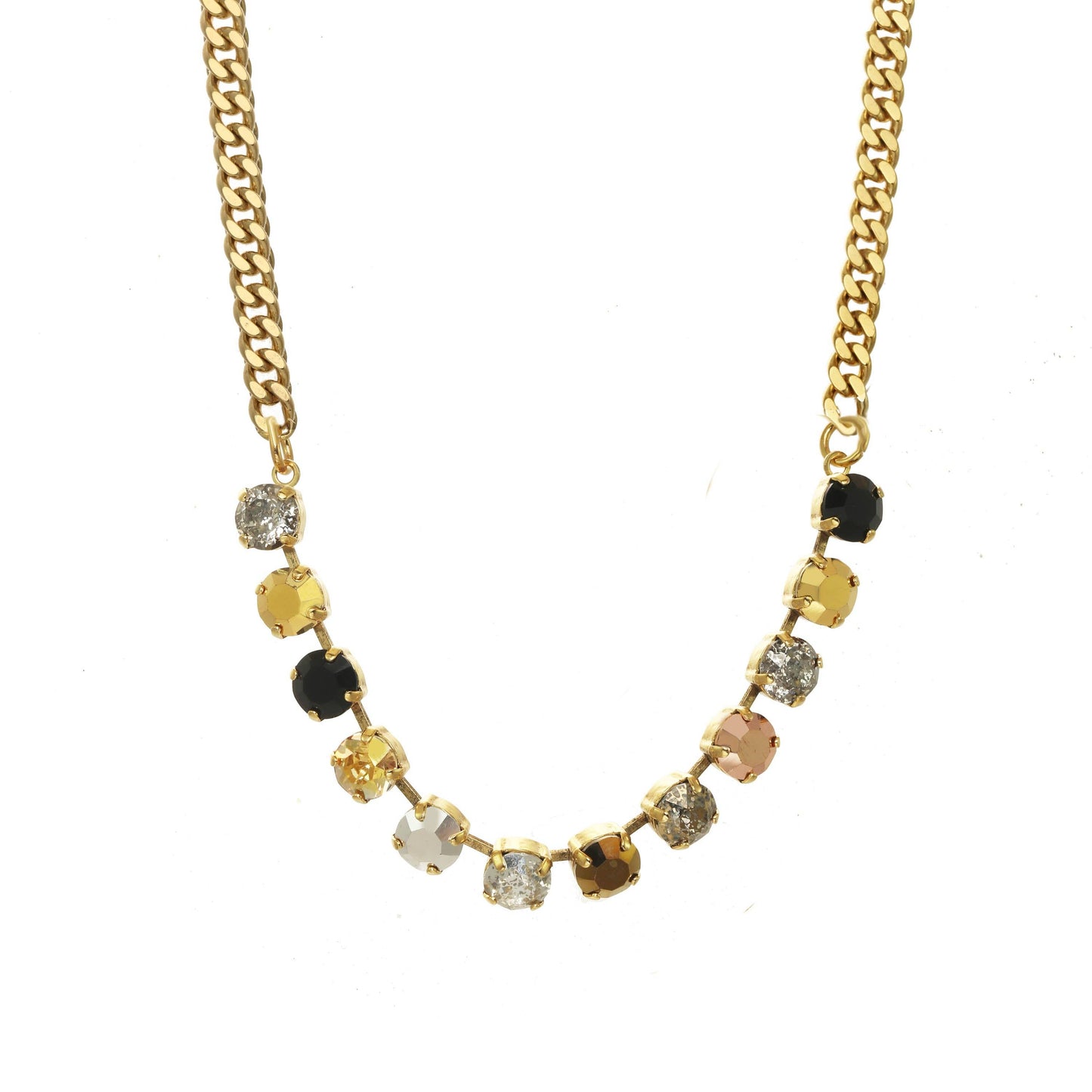 Mini Oakland Mixed Metallics Link & Chain Necklace