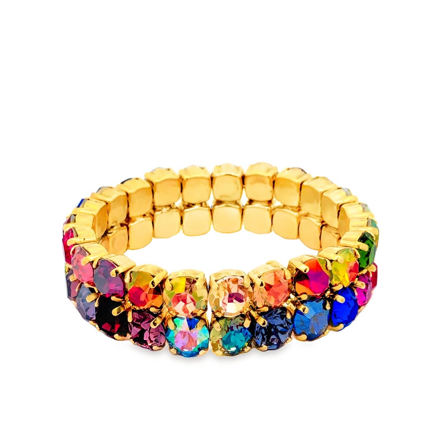 Olivia 2 Strand Stretch Bracelet in Bohemian Wonderland