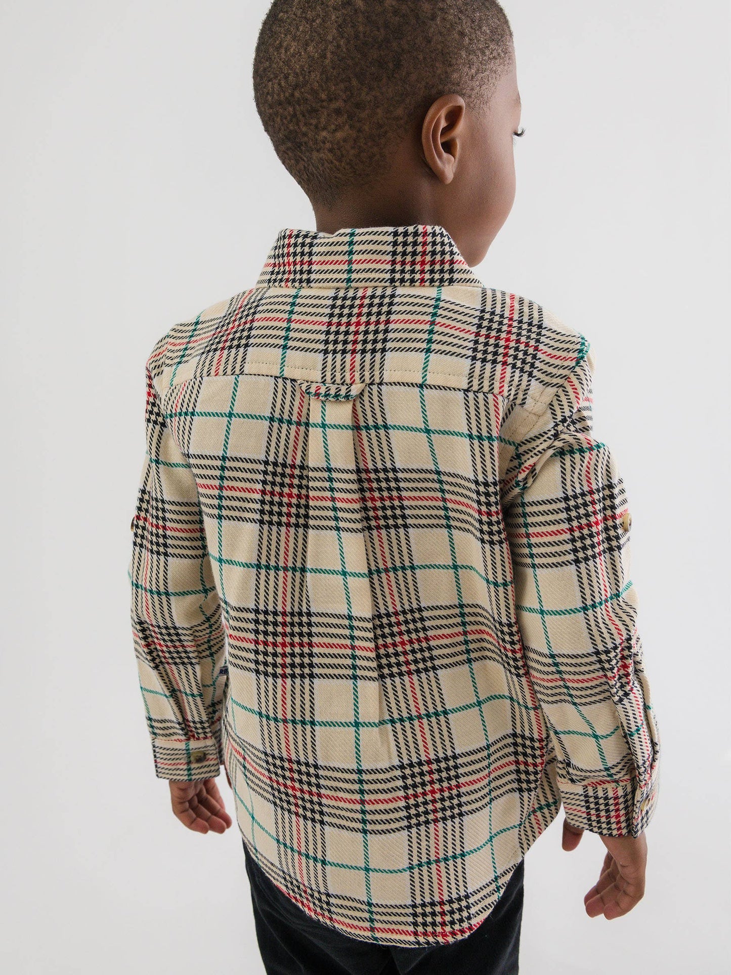 Boys Tannen Plaid Long Sleeve Button Down Shirt