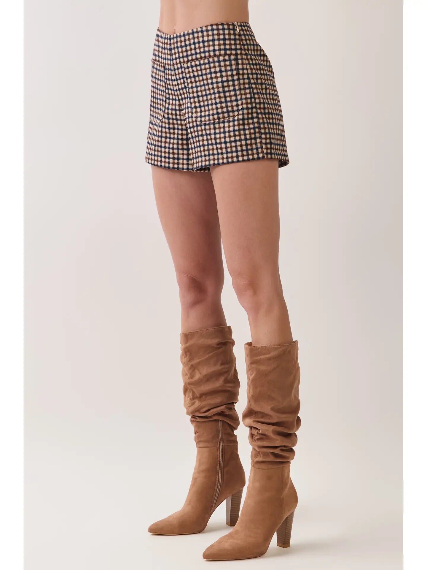 Gingham Tailored Shorts