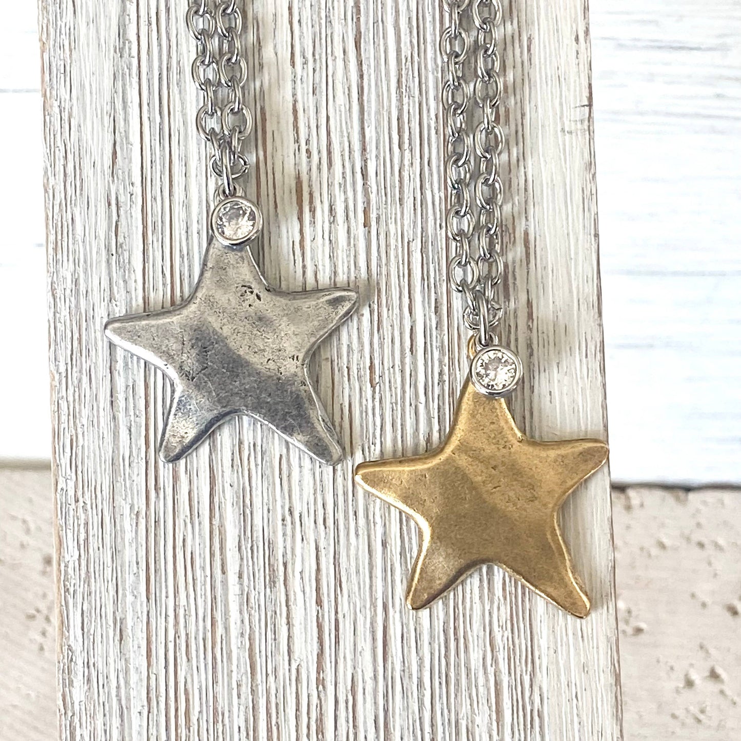 Star necklace celestial jewelry non tarnishing 