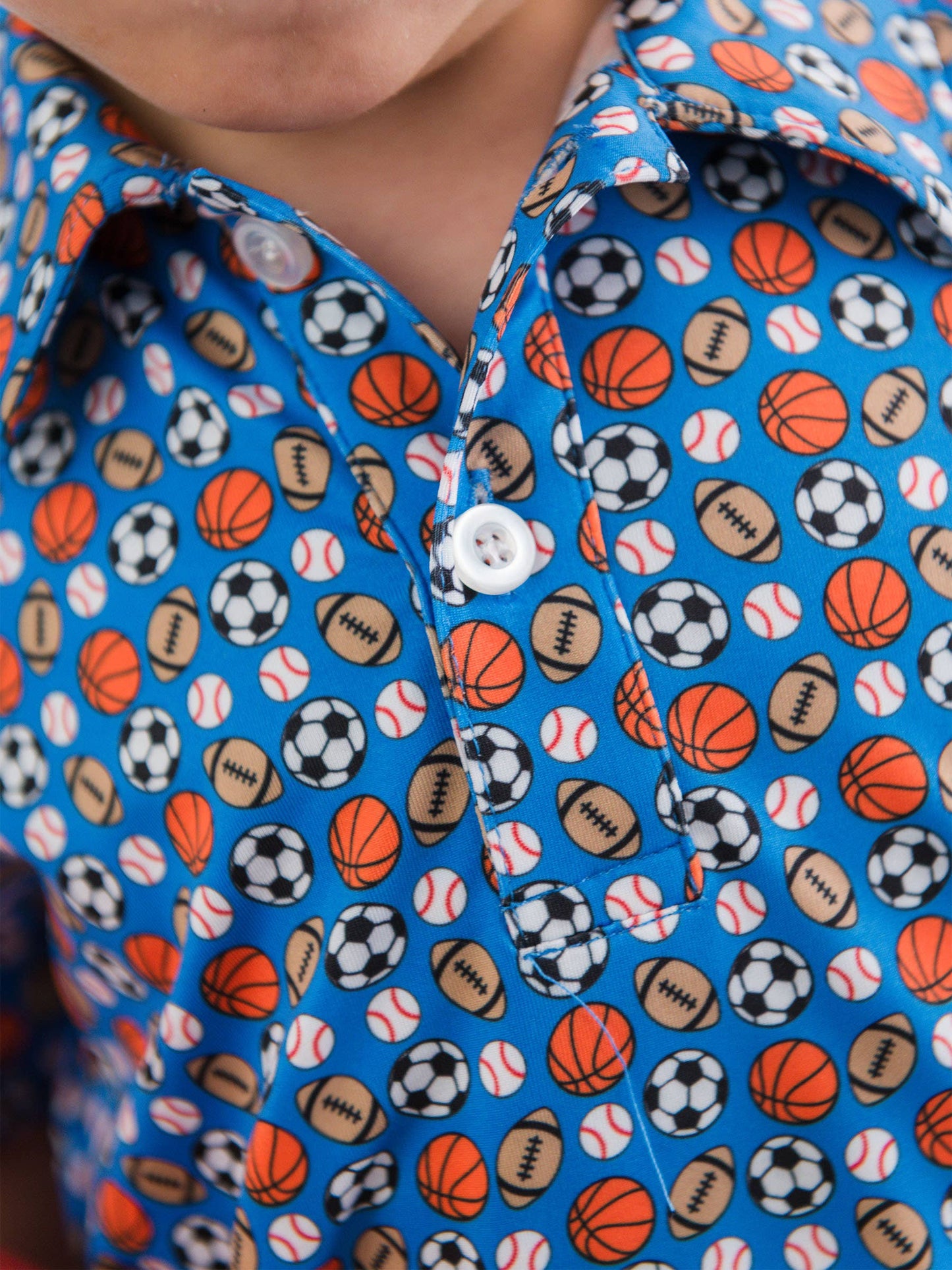 Boys All-Star Action Knit Short Sleeve Performance Polo