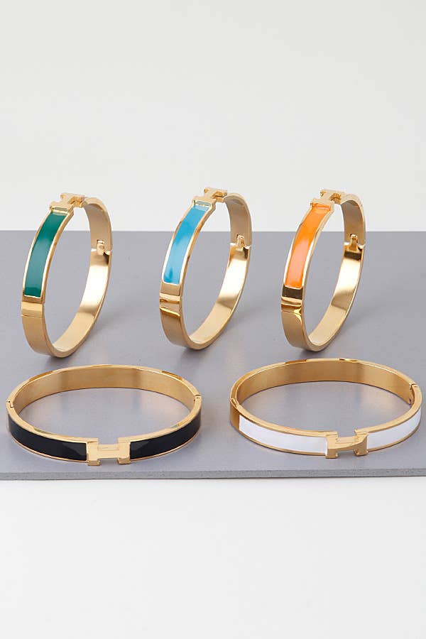 Bright H Cuff Bracelet BDBA327