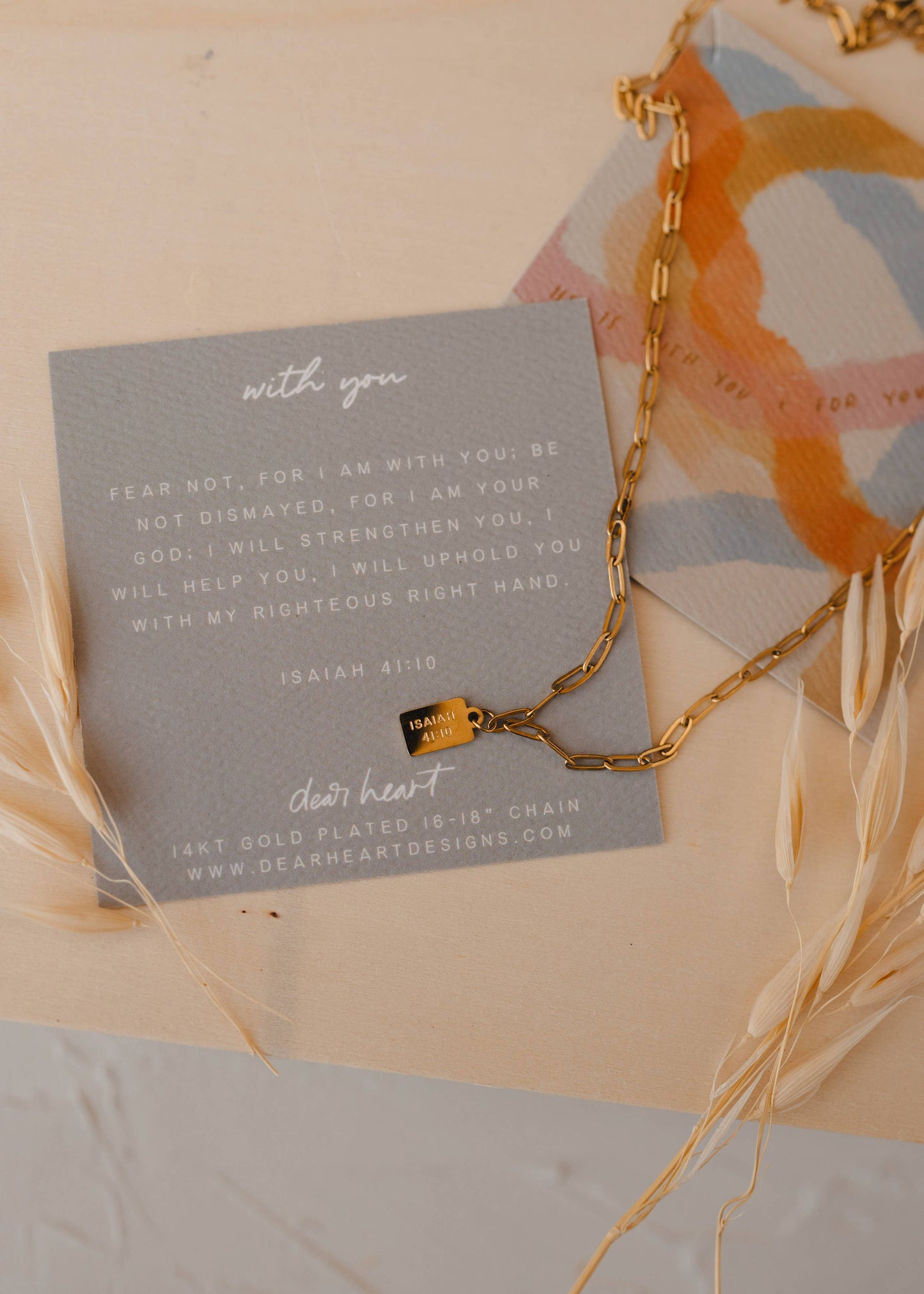 With You Mini Tag Necklace | Christian Jewelry