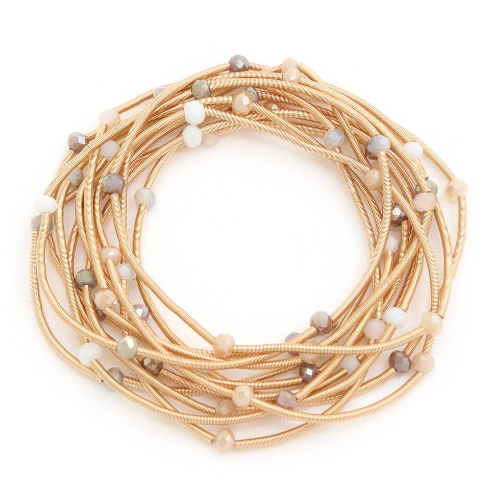 BEADED WIRE BRACELET