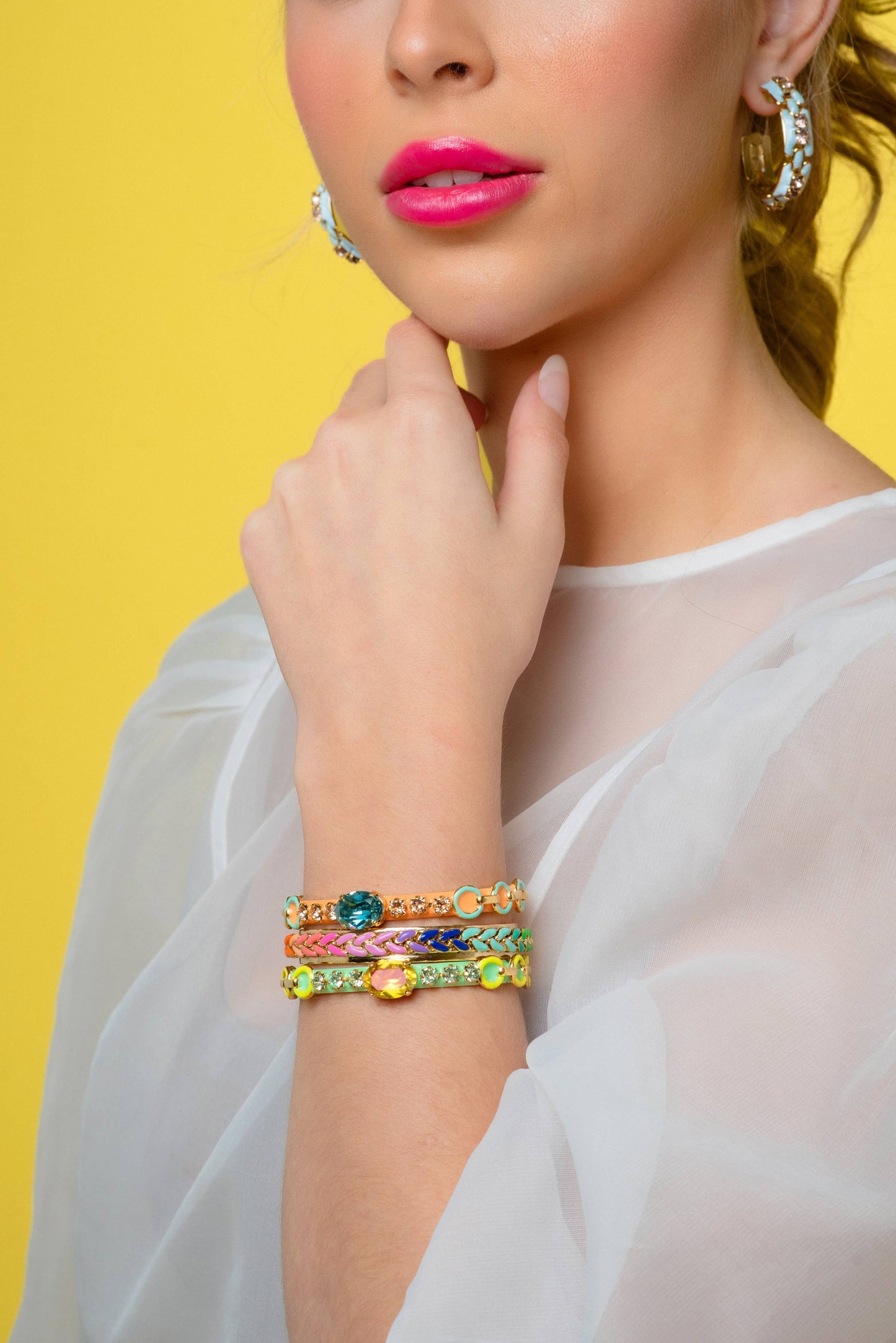 Jobelle Cuff in Watermelon Pastels