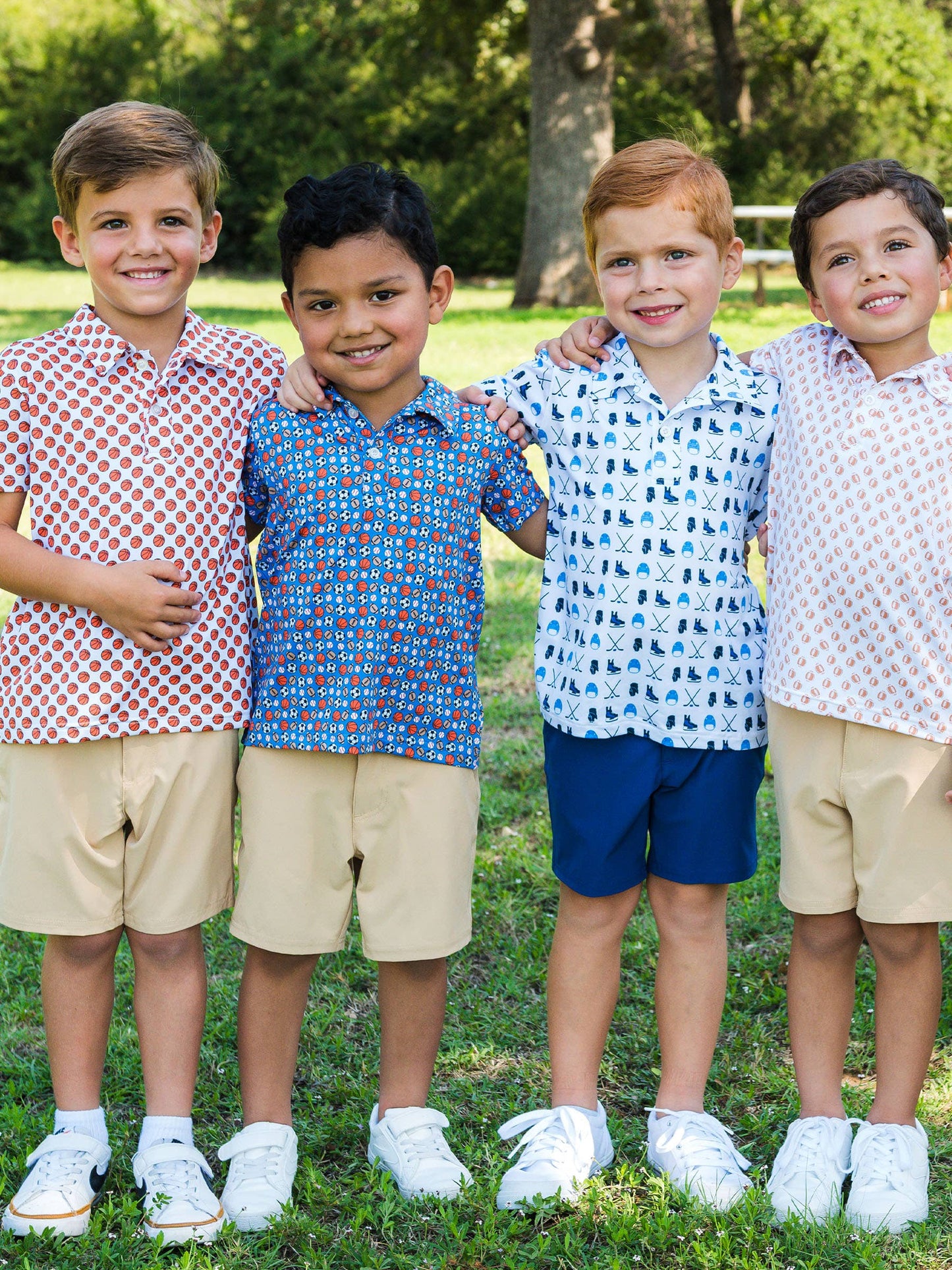 Boys All-Star Action Knit Short Sleeve Performance Polo