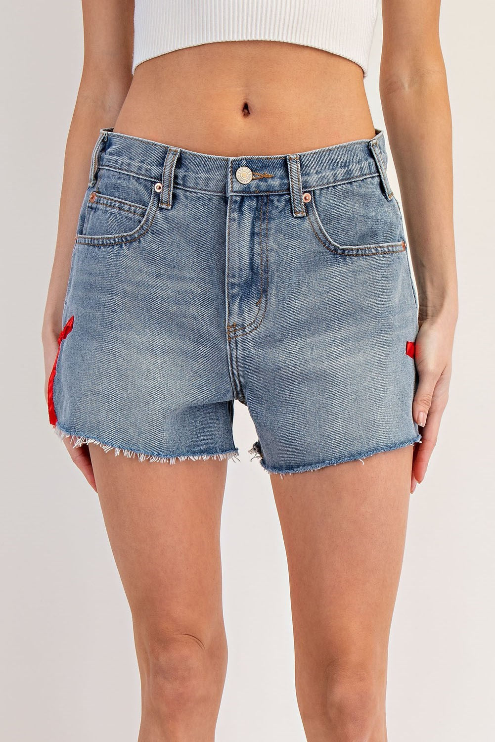 Eesome Red Bow Shorts