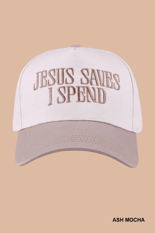 Jesus Saves I Spend Hat