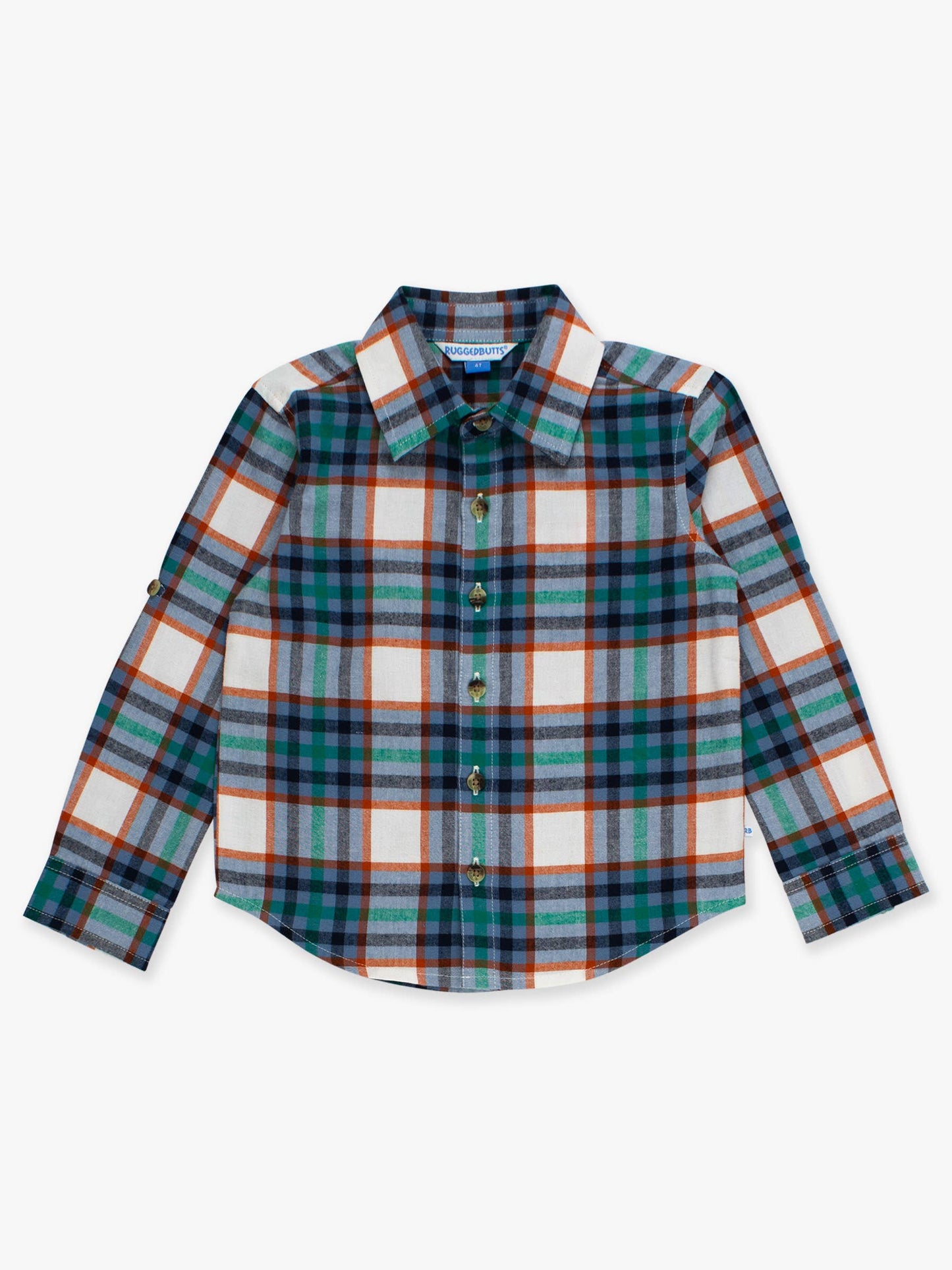 Boys Peyton Plaid Long Sleeve Button Down Shirt