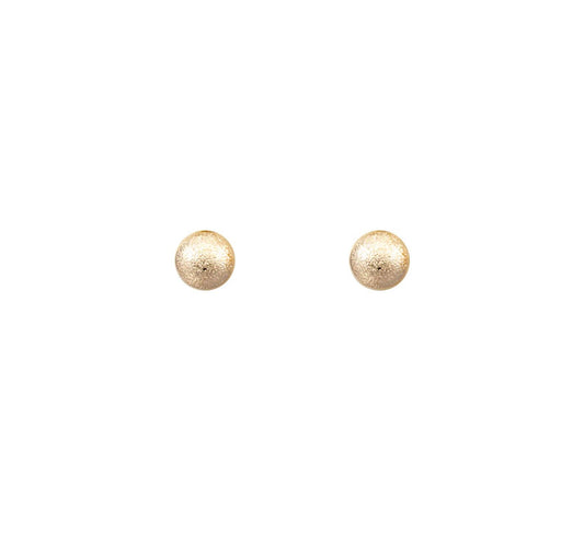 Pierce+Hide Classic Medium Textured Ball Stud Earrings