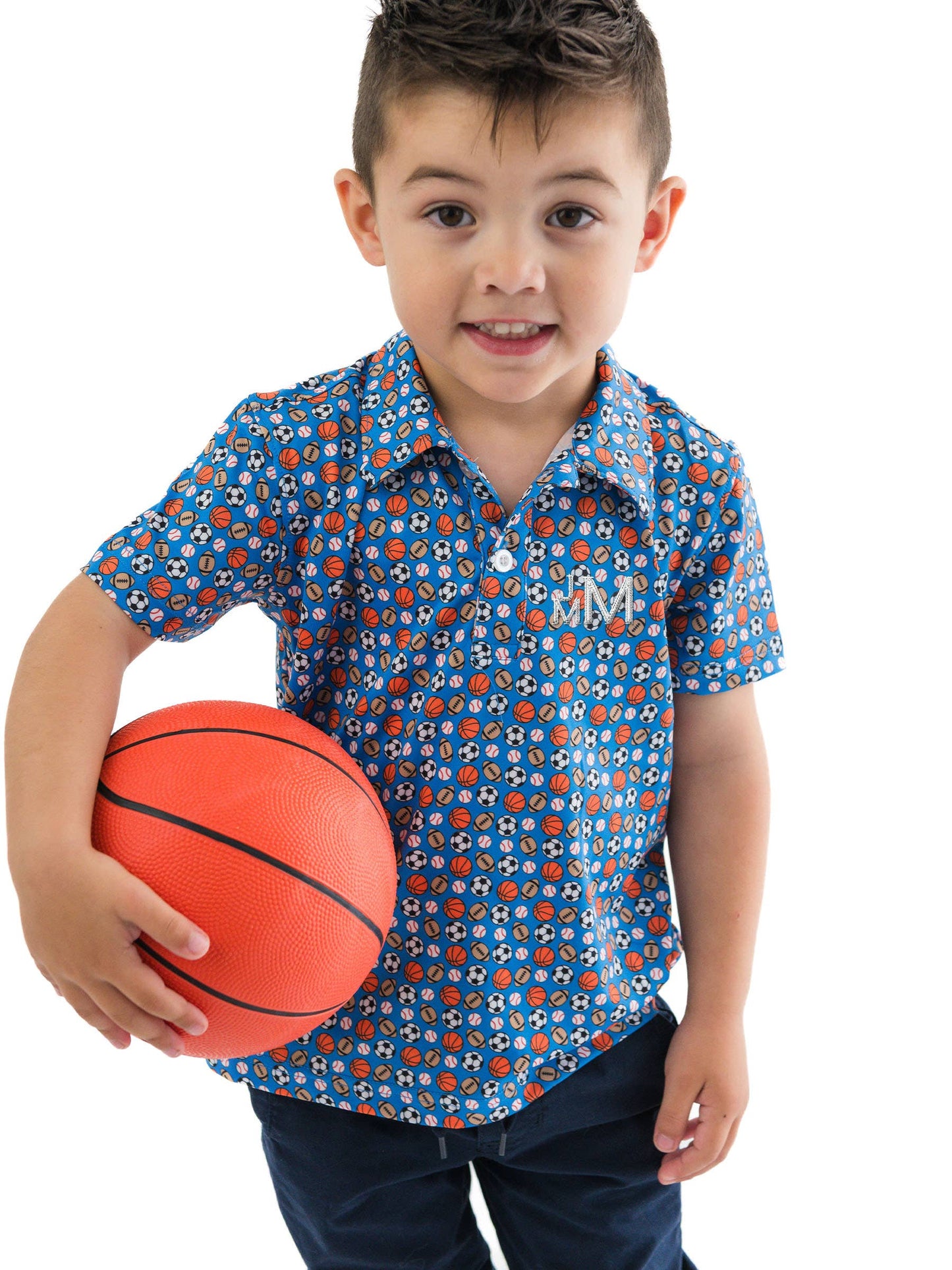 Boys All-Star Action Knit Short Sleeve Performance Polo