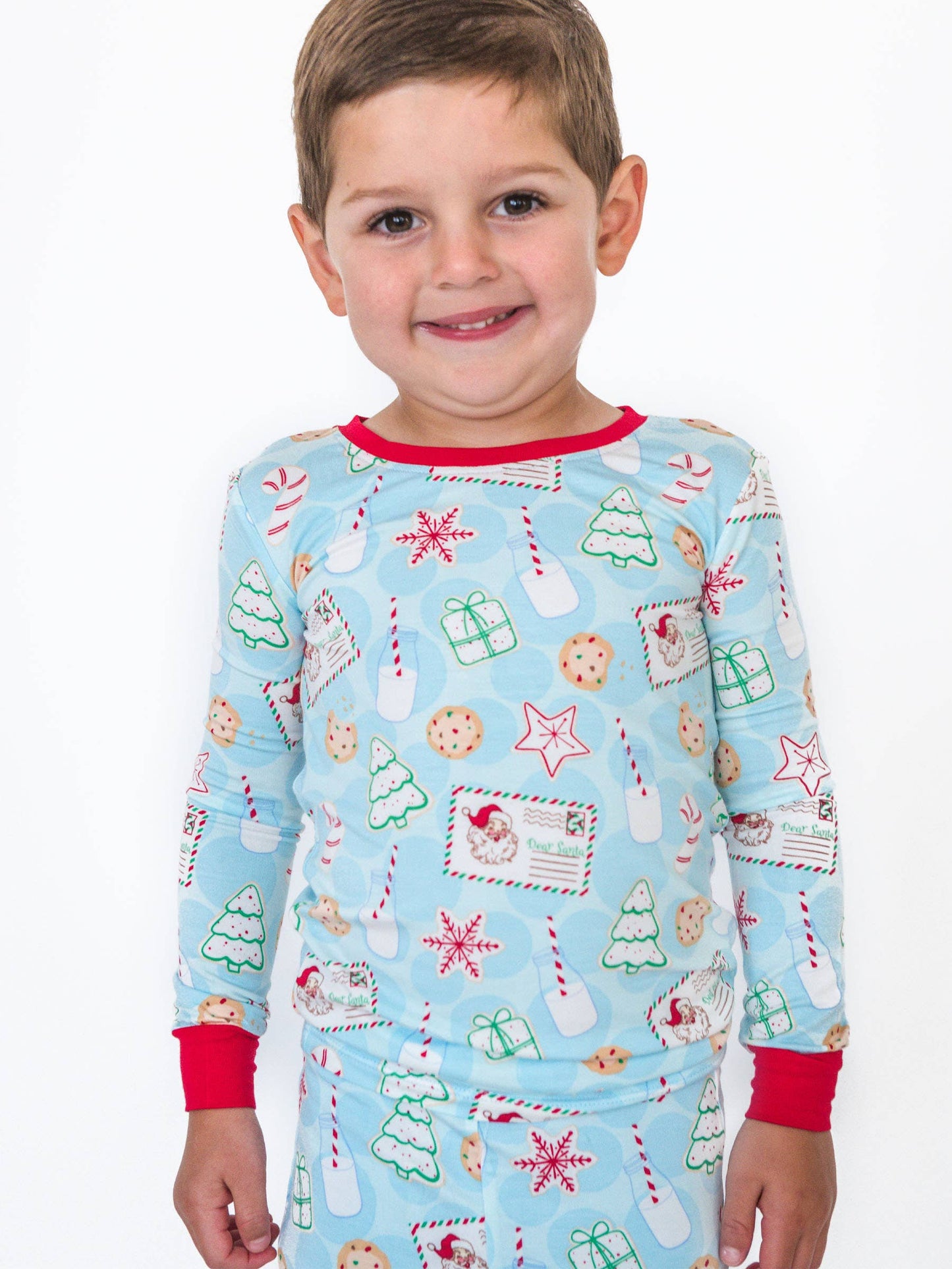SoftSnooze™ Kids Bamboo Viscose Santa Sweets Long Sleeve Pajama Set
