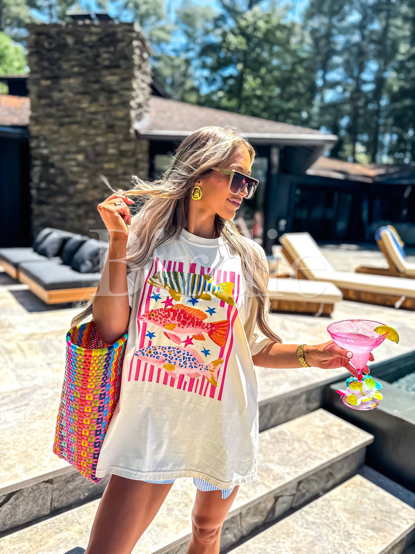 Preppy Fish Graphic Tee