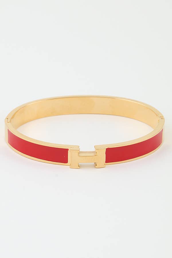 Bright H Cuff Bracelet BDBA327