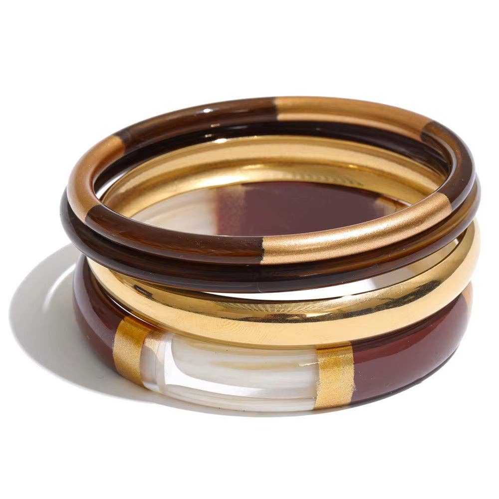 Socialite Bangle Set Brown