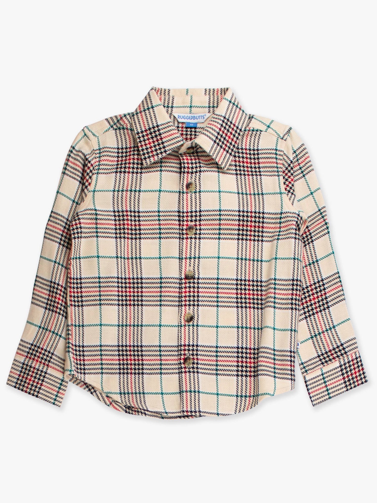 Boys Tannen Plaid Long Sleeve Button Down Shirt